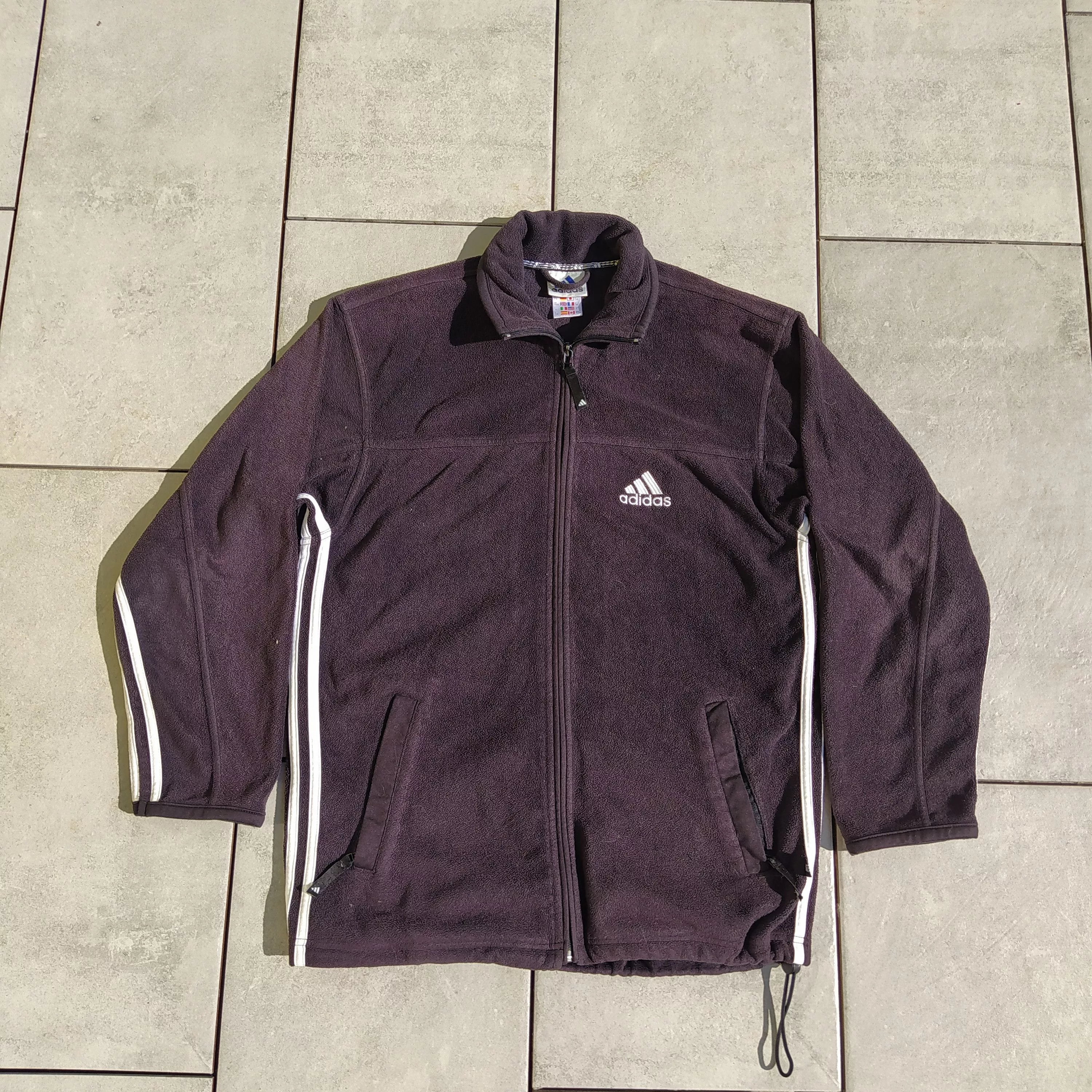 Adidas Sweatshirts Hoodies Adidas × Vintage Vintage Adidas Black Fleece Polar