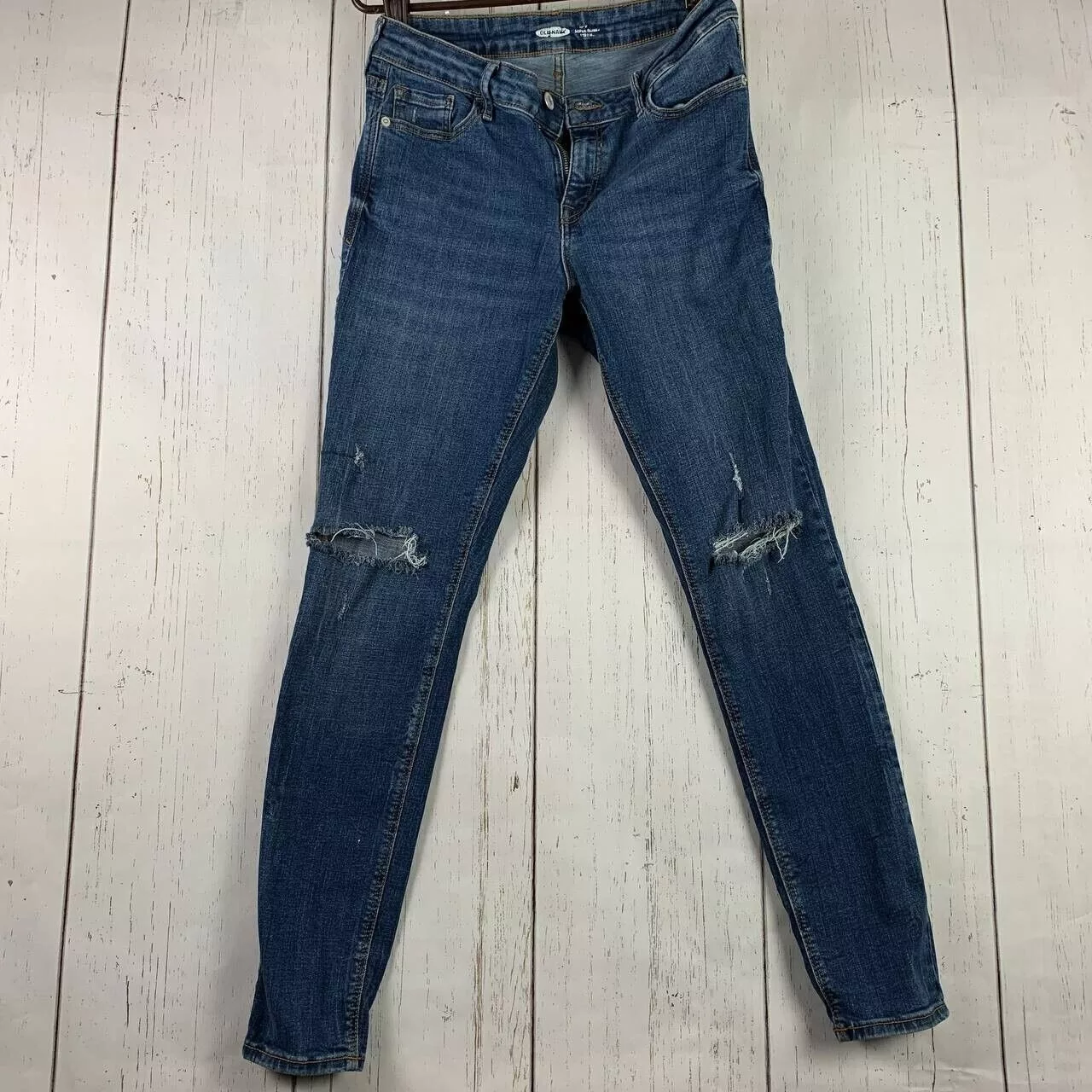 Old Navy Jeans Old Navy 26 Super Skinny Stretch Mid Rise Jeans Denim Women Blue