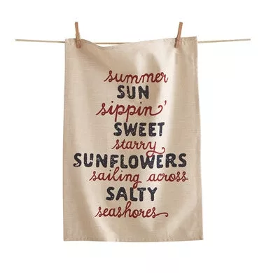 Summer Sun Sippin Towel