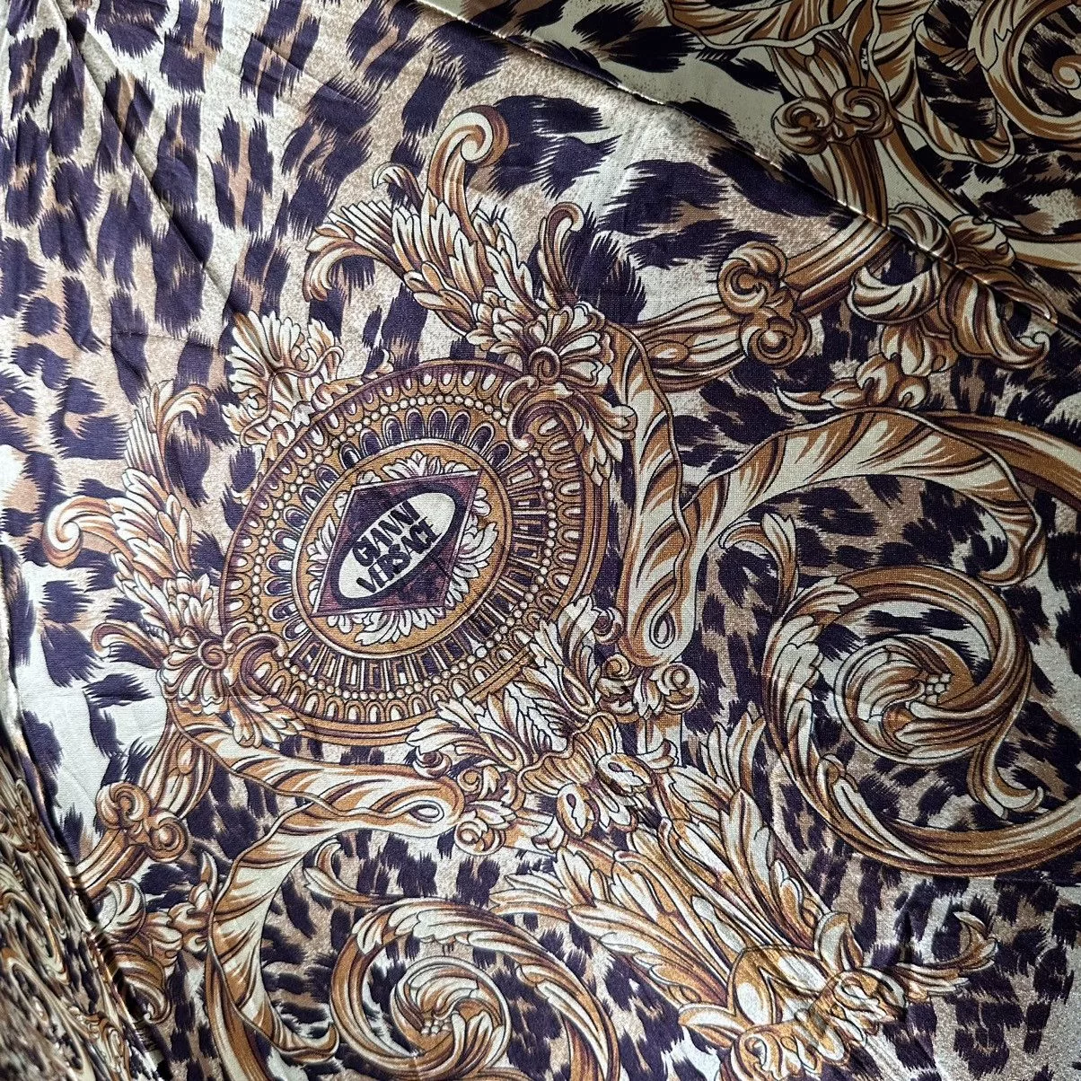 Versace Miscellaneous Versace Baroque Umbrella Black