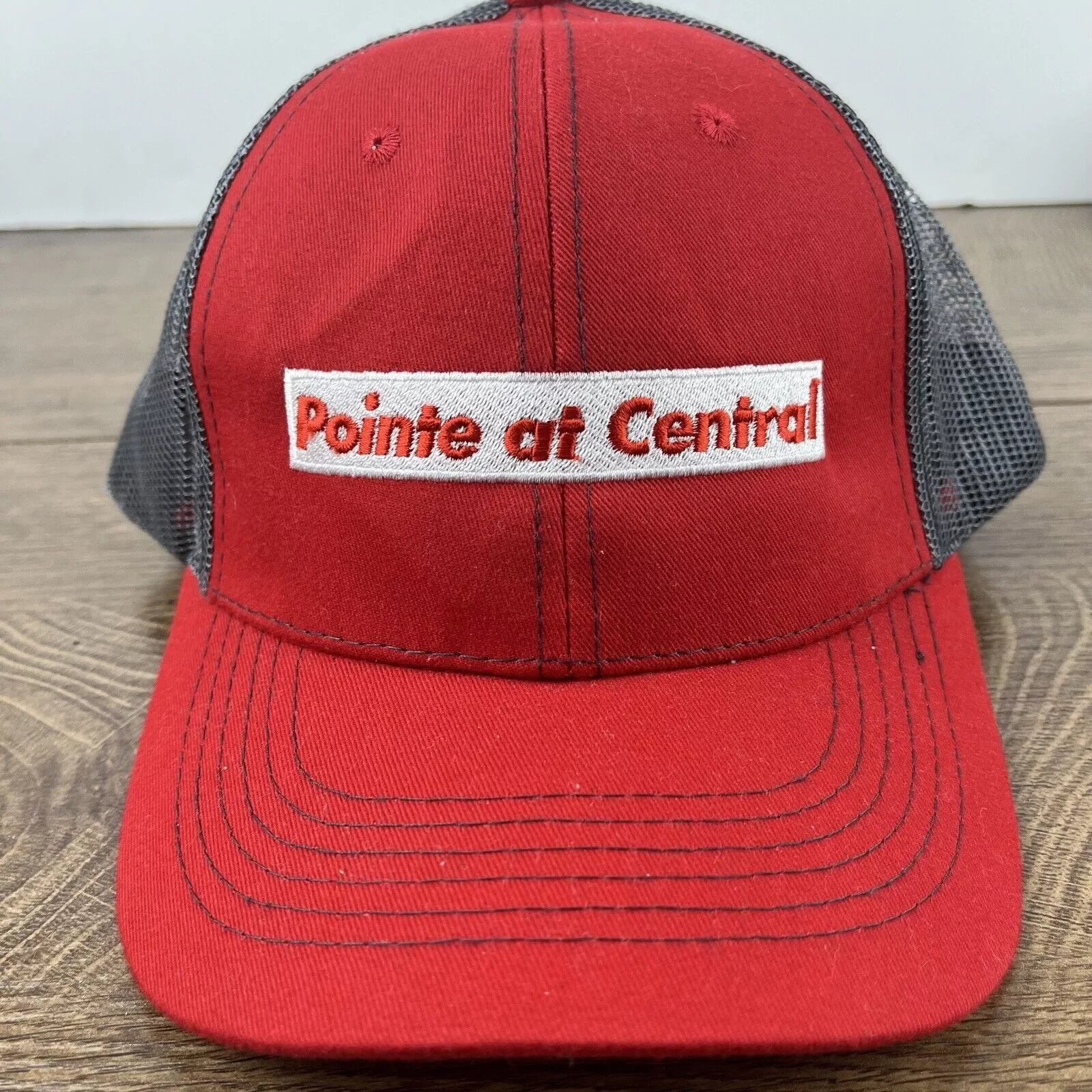 Other Hats Other Pointe at Central Hat Adjustable Hat Red Hat Adult Fit Red H