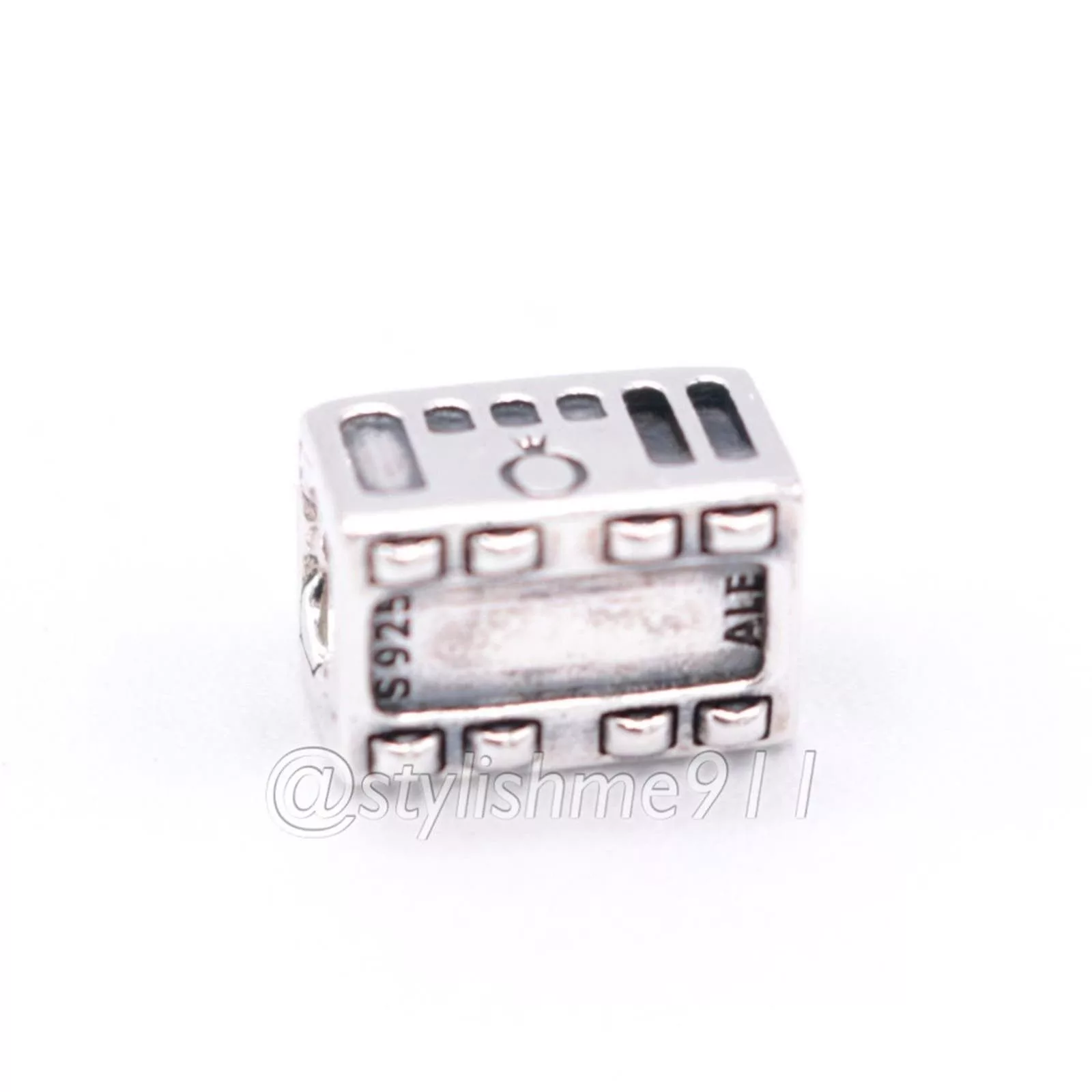 pandora Bracelets Authentic Pandora Cable Car Charm - 791219CZ Silver