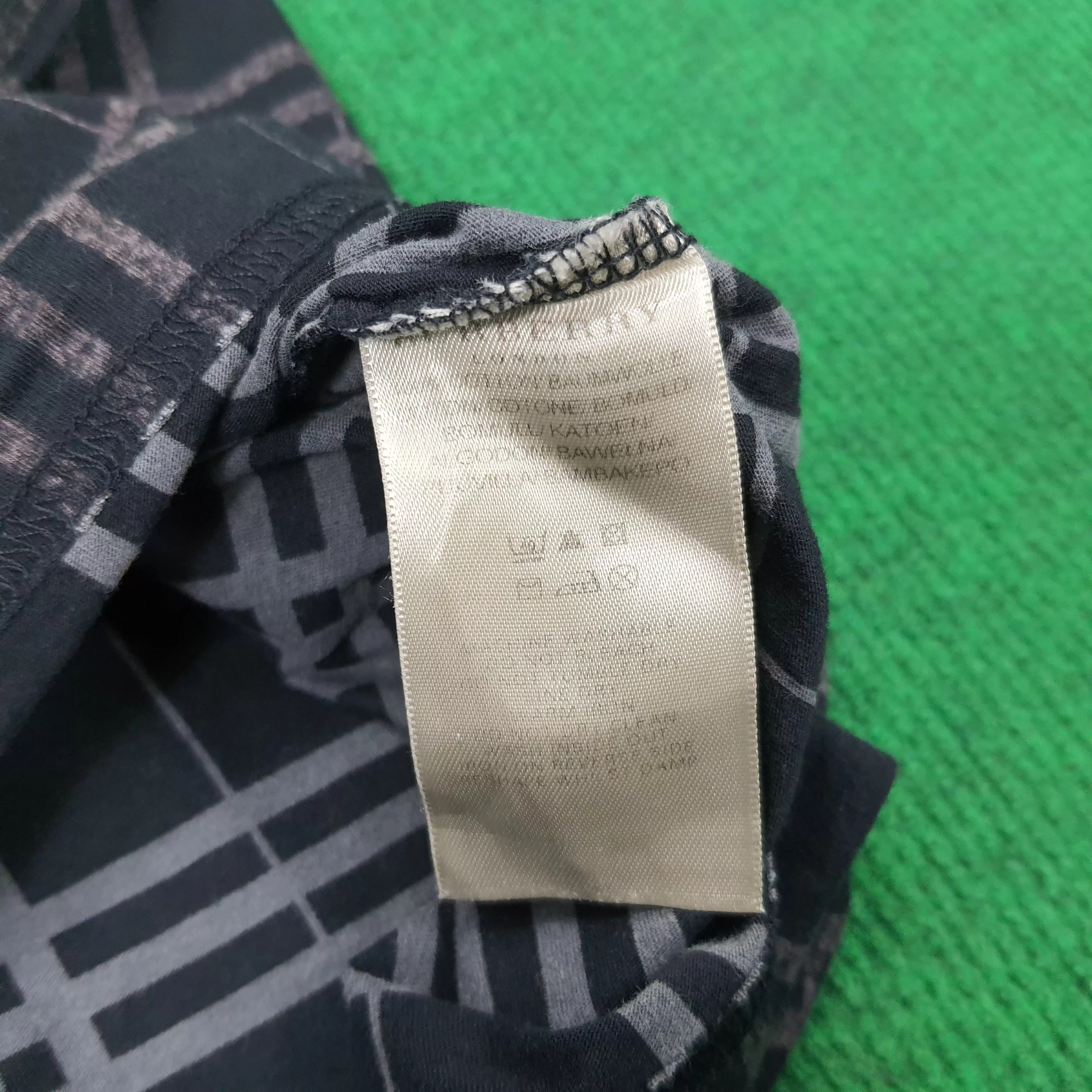 Burberry Short Sleeve T Shirts Burberry × Vintage Vintage Burberry Paris Nova Check T-shirt Black