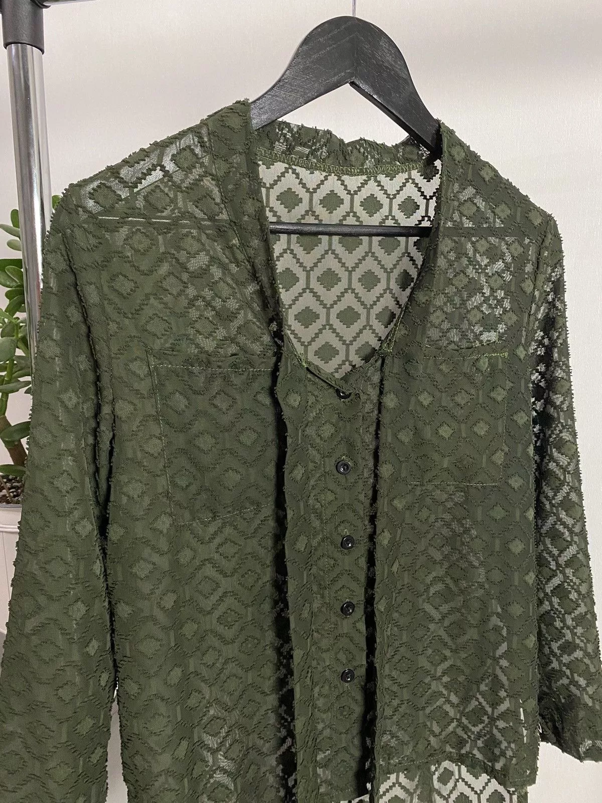 Japanese Brand Sweaters Knitwear Japanese Brand × Vintage Vintage Mesh Long Sleeve Sweater Brown Avant-Garde