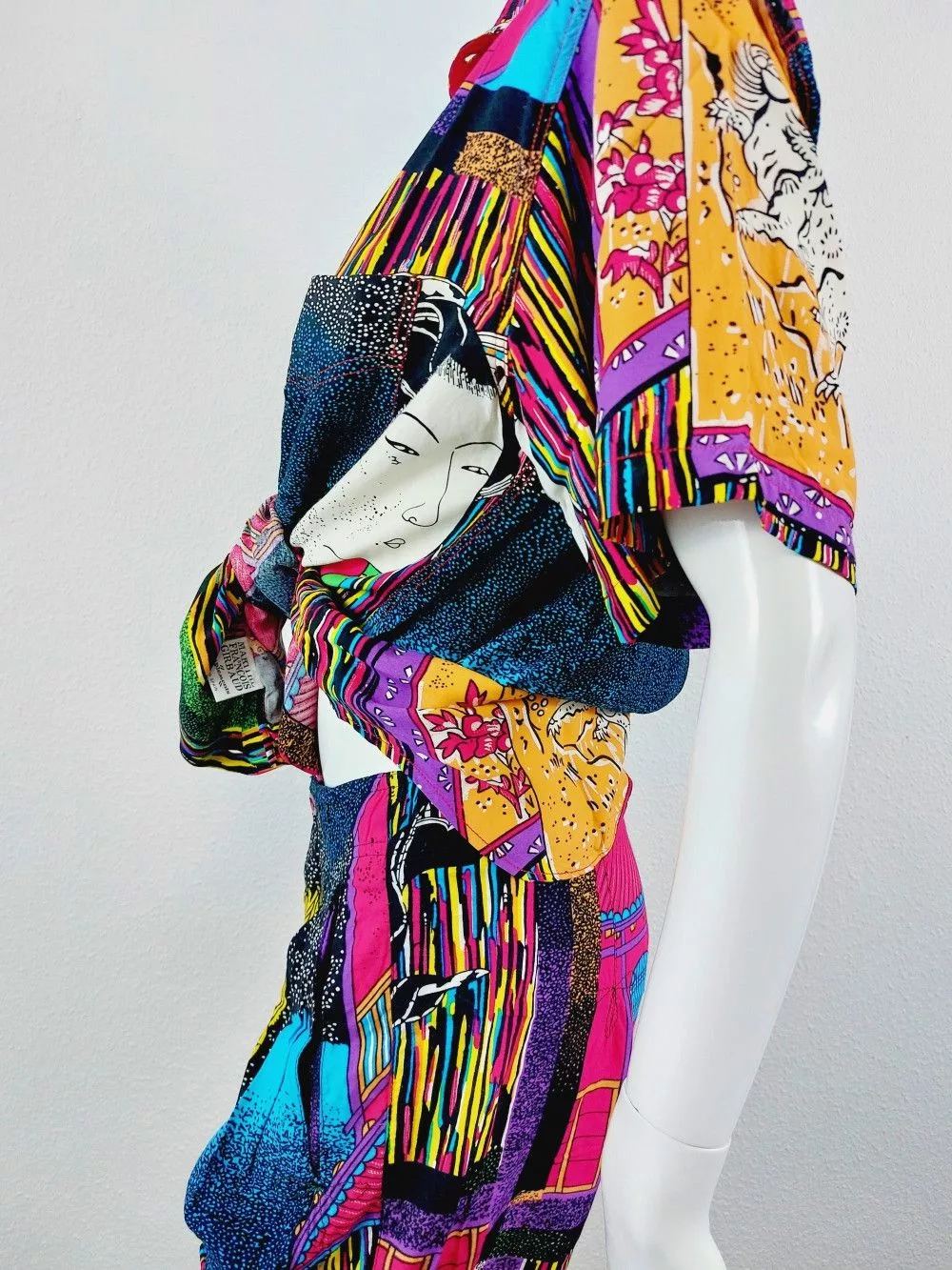 Marithe + Francois Girbaud Maxi Dresses Marithe + Francois Girbaud Dragon Tiger Boho Shirt Pants Set Multi