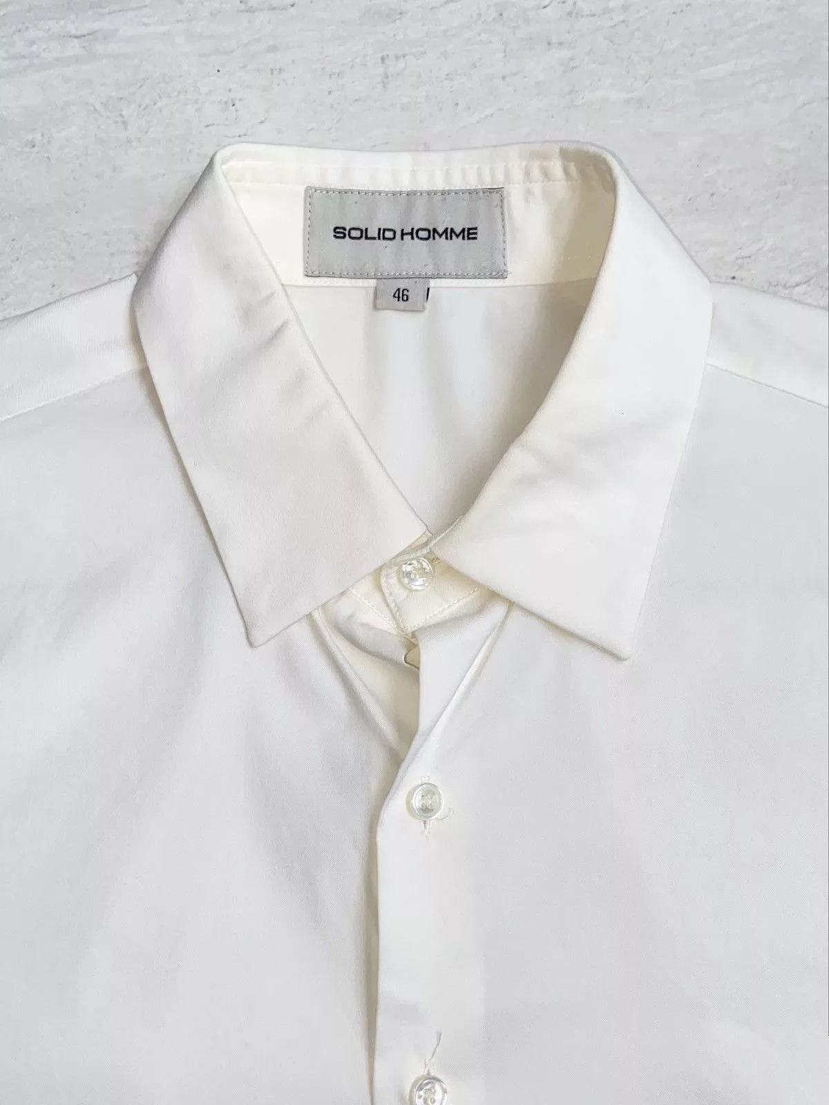 Solid Homme Shirts Button Ups Solid Homme × Wooyoungmi SOLID HOMME White Shirt