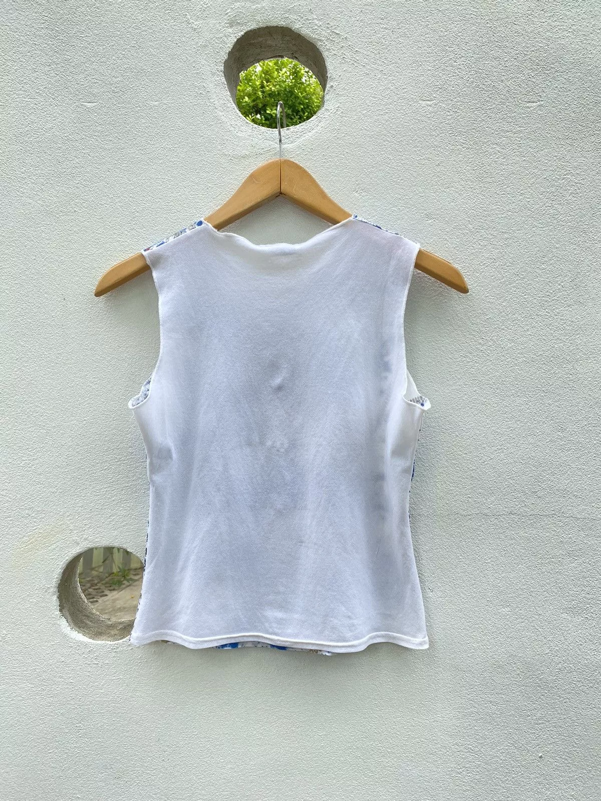 Morgano Blouses Morgano Morgan Y2K printed top Blue