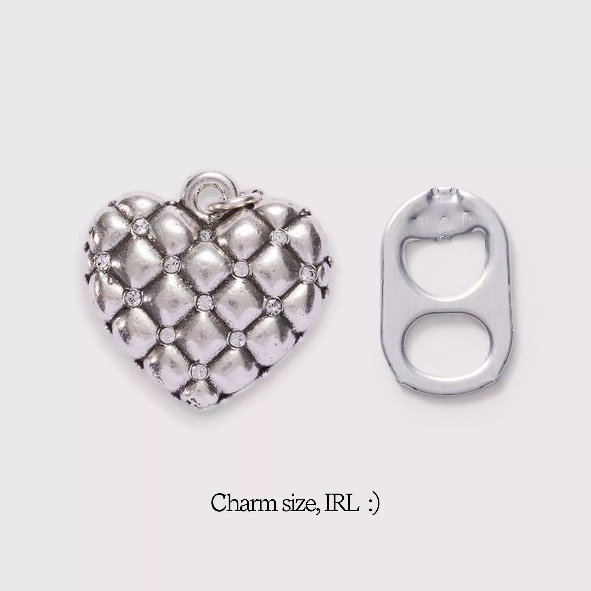 The Quilted Heart Charm