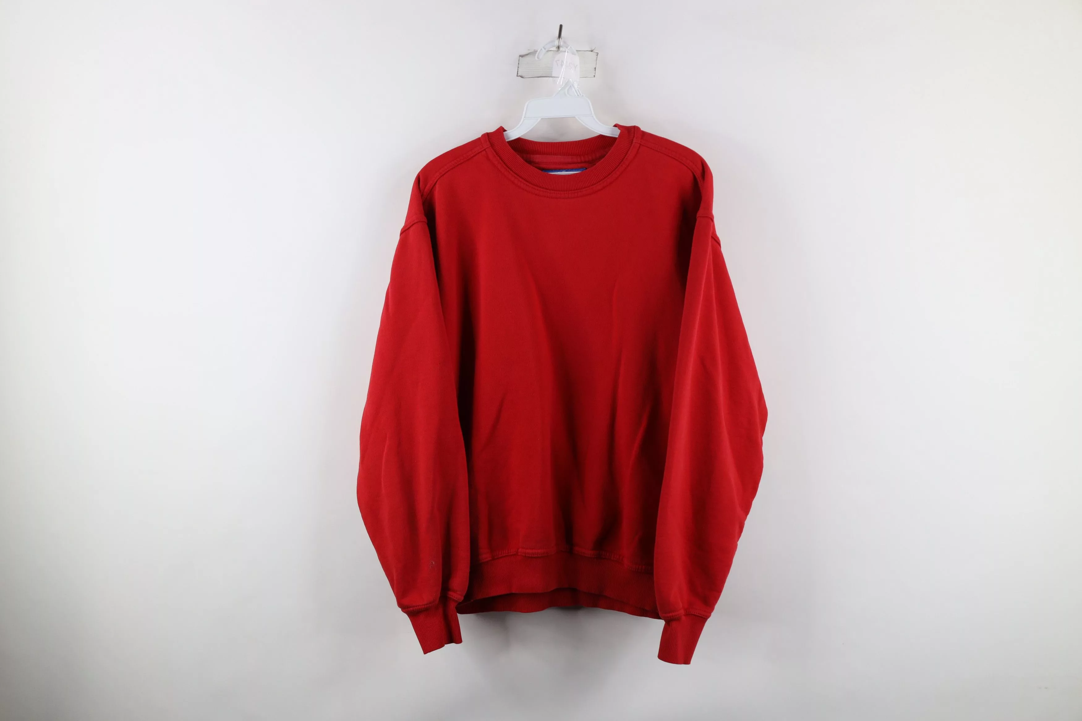 Russell Athletic Sweatshirts Hoodies Russell Athletic × Vintage Vintage 90s Russell Athletic Blank Crewneck Sweatshirt Red