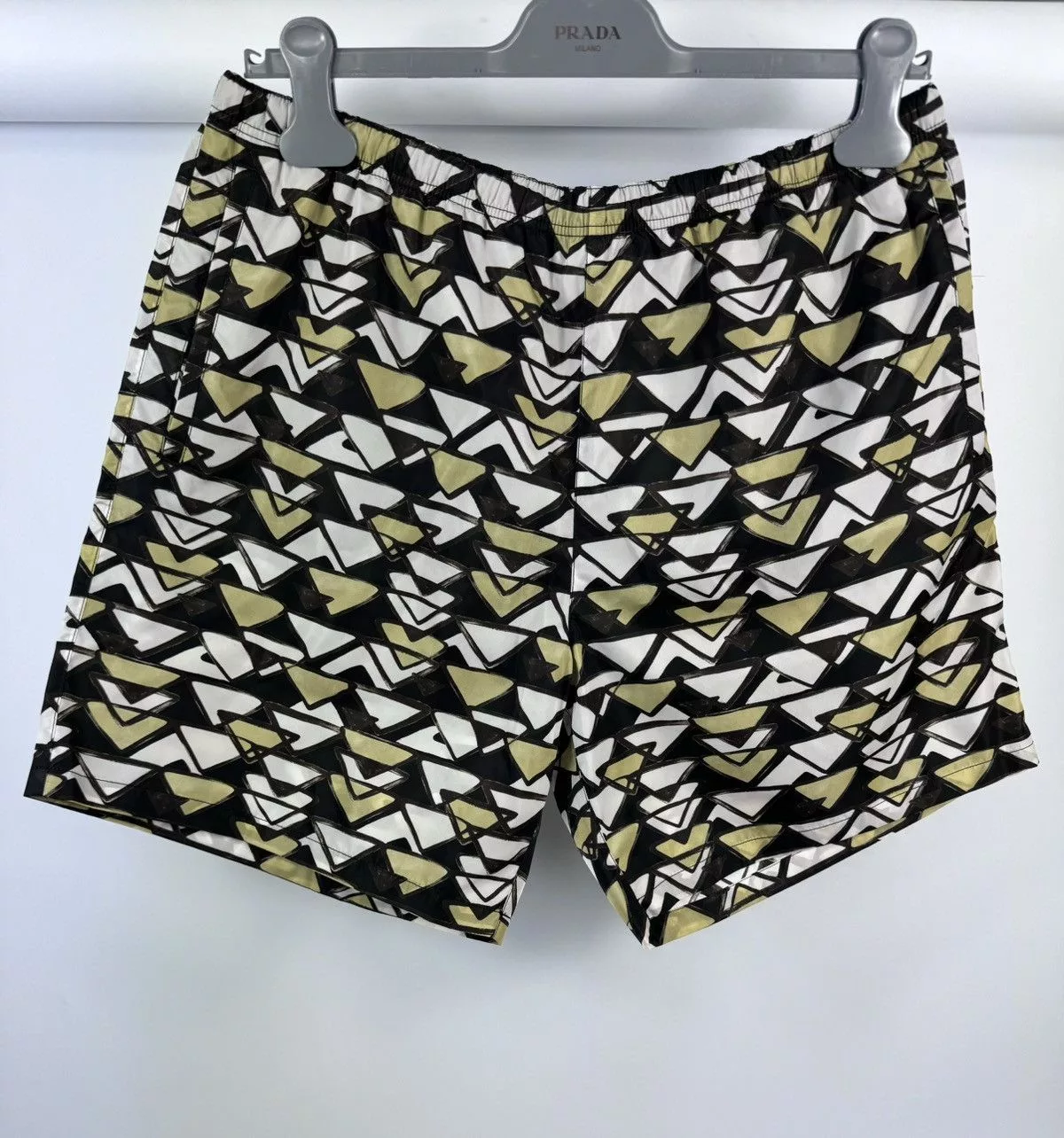 Prada Shorts Prada GRAPHIC PRINT SWIM SHORTS Brown