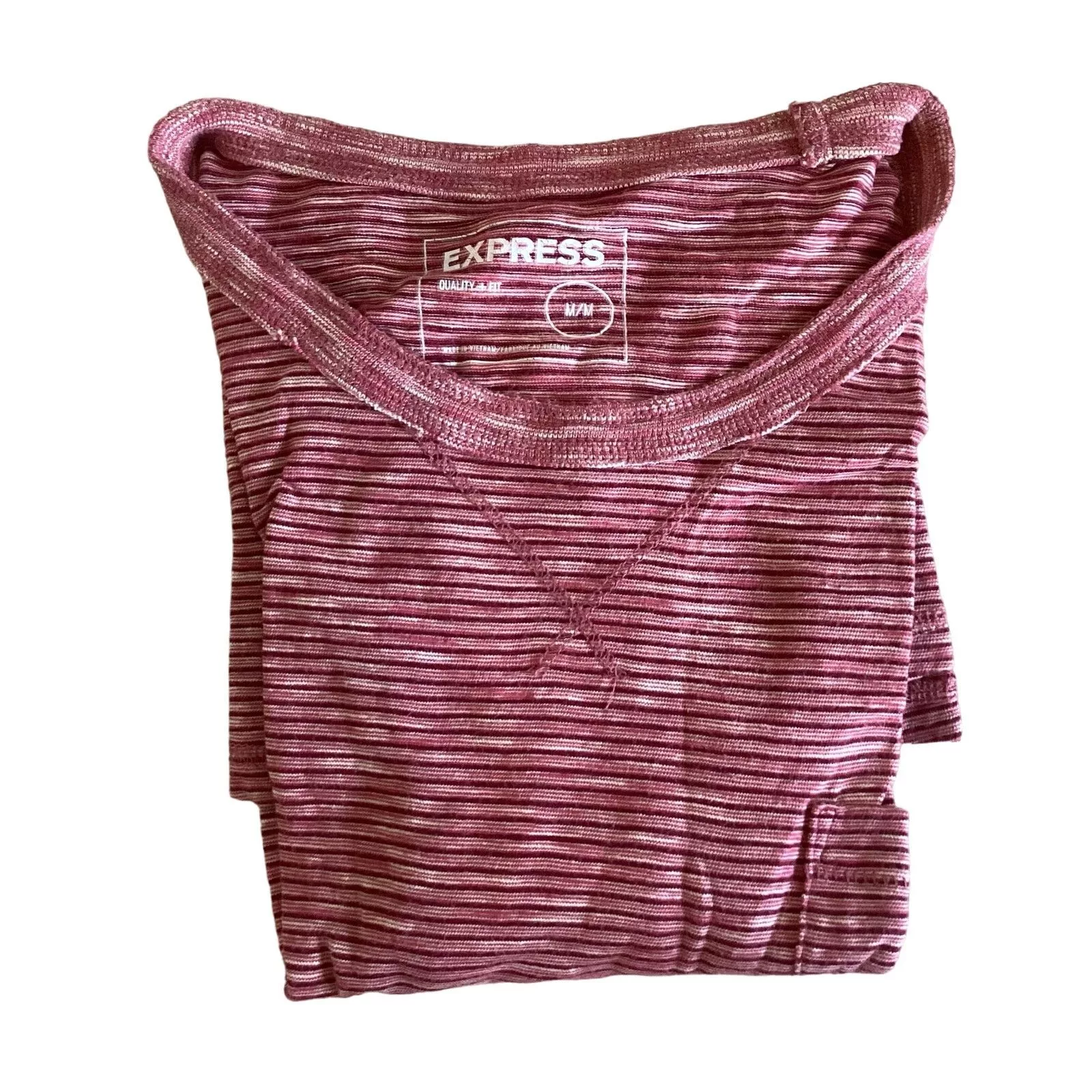 Express Short Sleeve T Shirts Express Heather T-Shirt Red