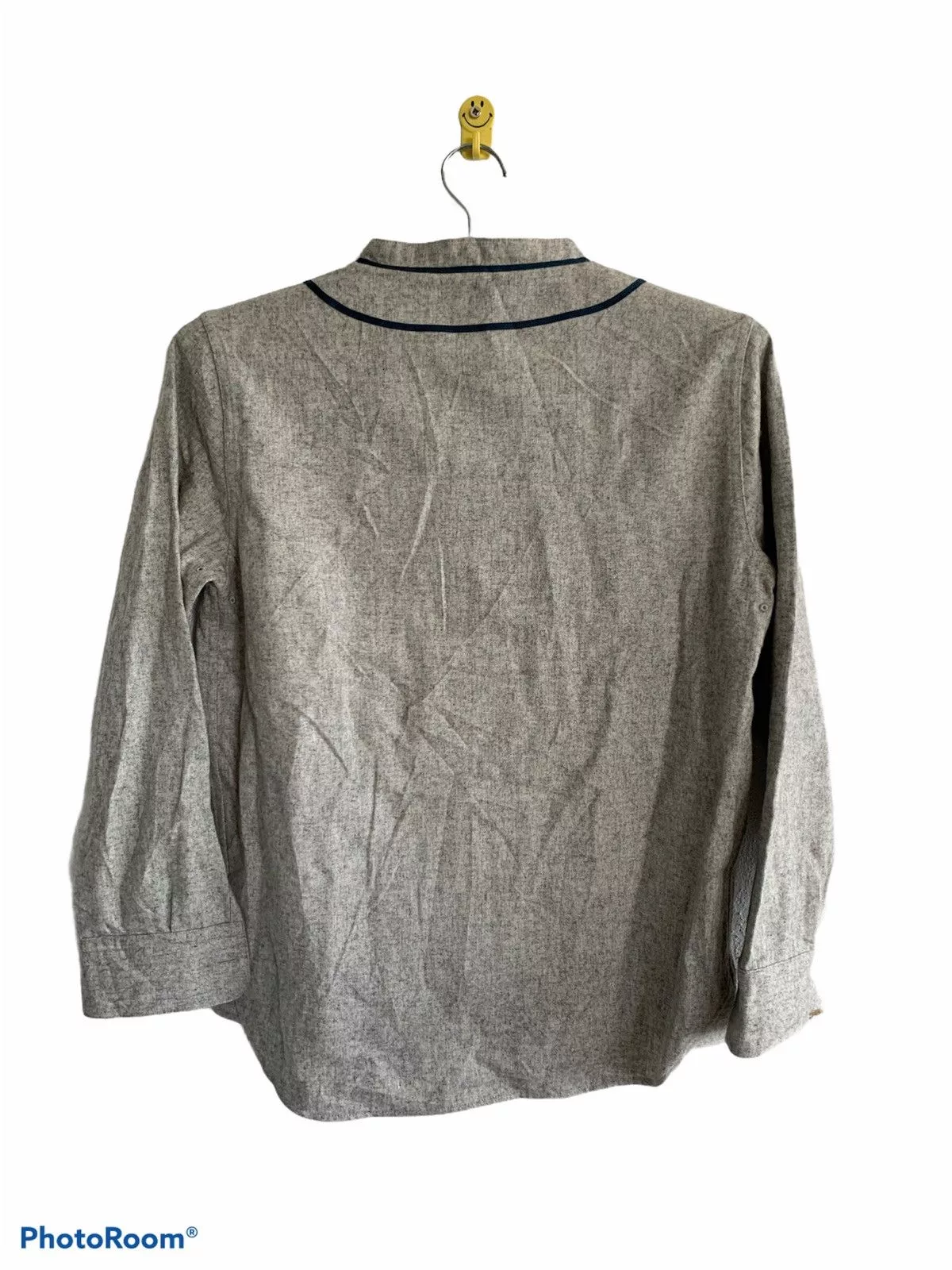 Champion Shirts Button Ups Baseball Champion Flannel Shirt Gray Sportswear