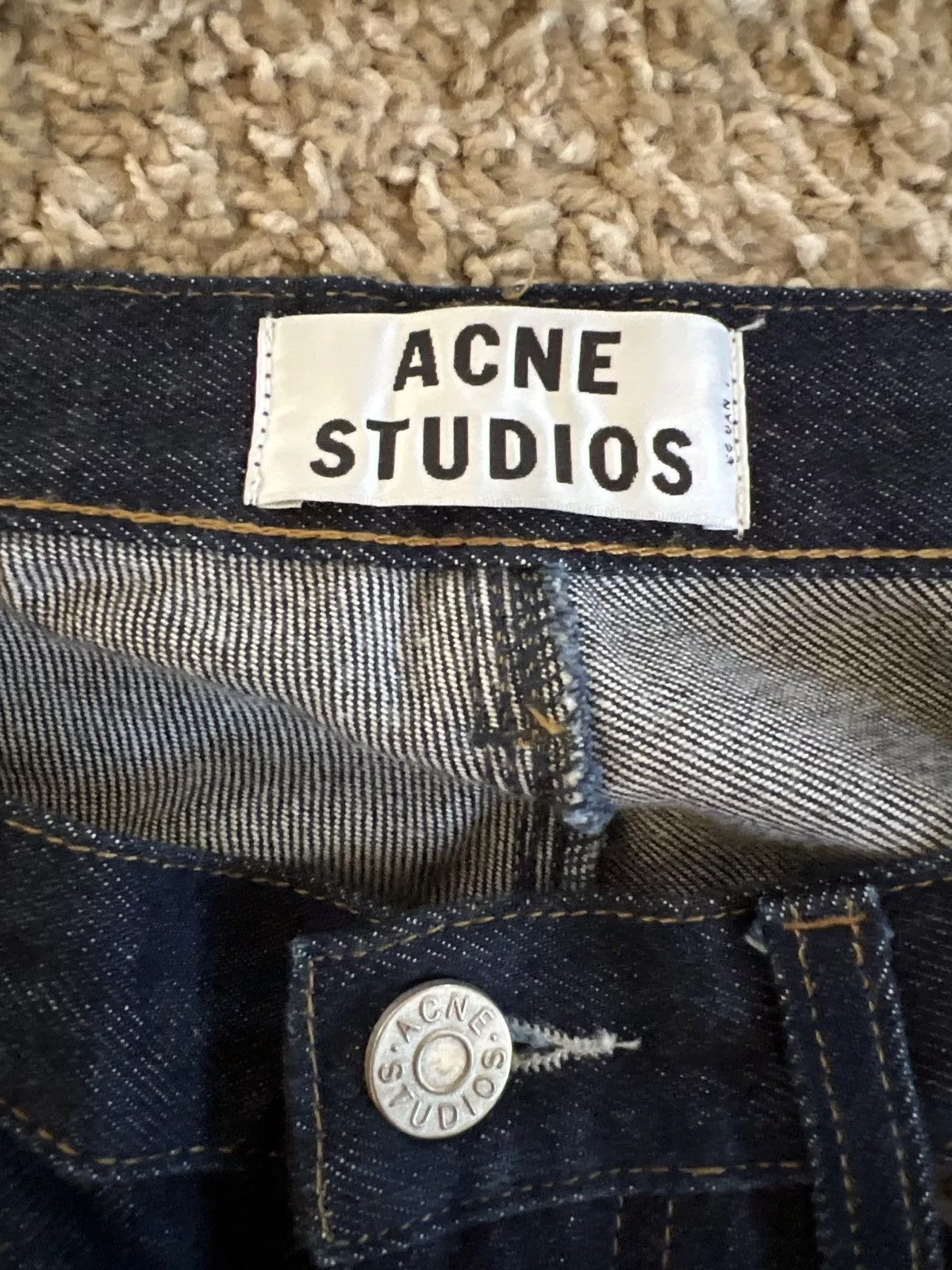 Acne Studios Denim Acne Studios max raw denim Blue Streetwear