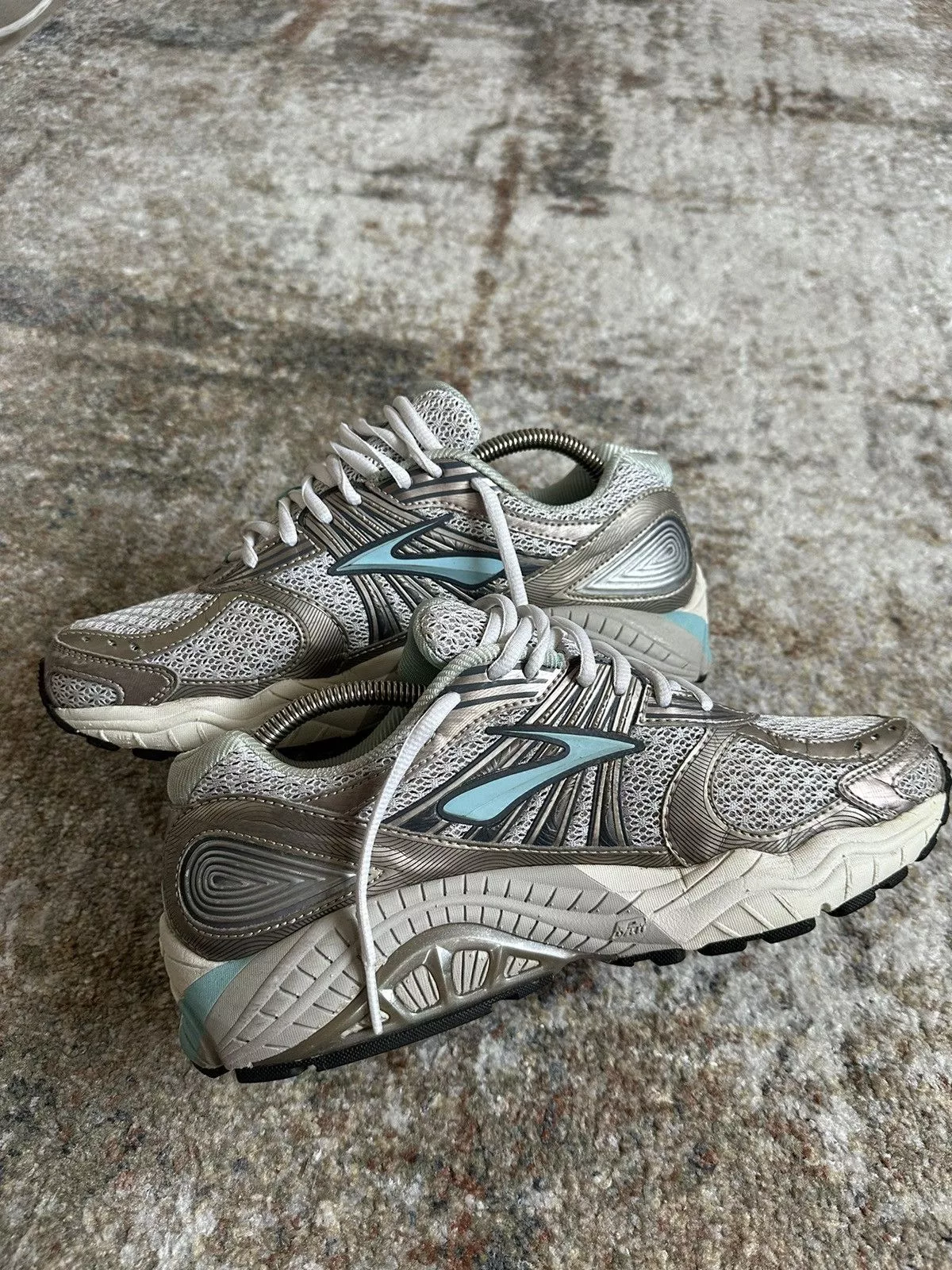 Brooks Low Top Sneakers Brooks × Vintage 🐬 Brooks Ariel Vintage Running Shoes 00s Y2K Daddy Baby Blue