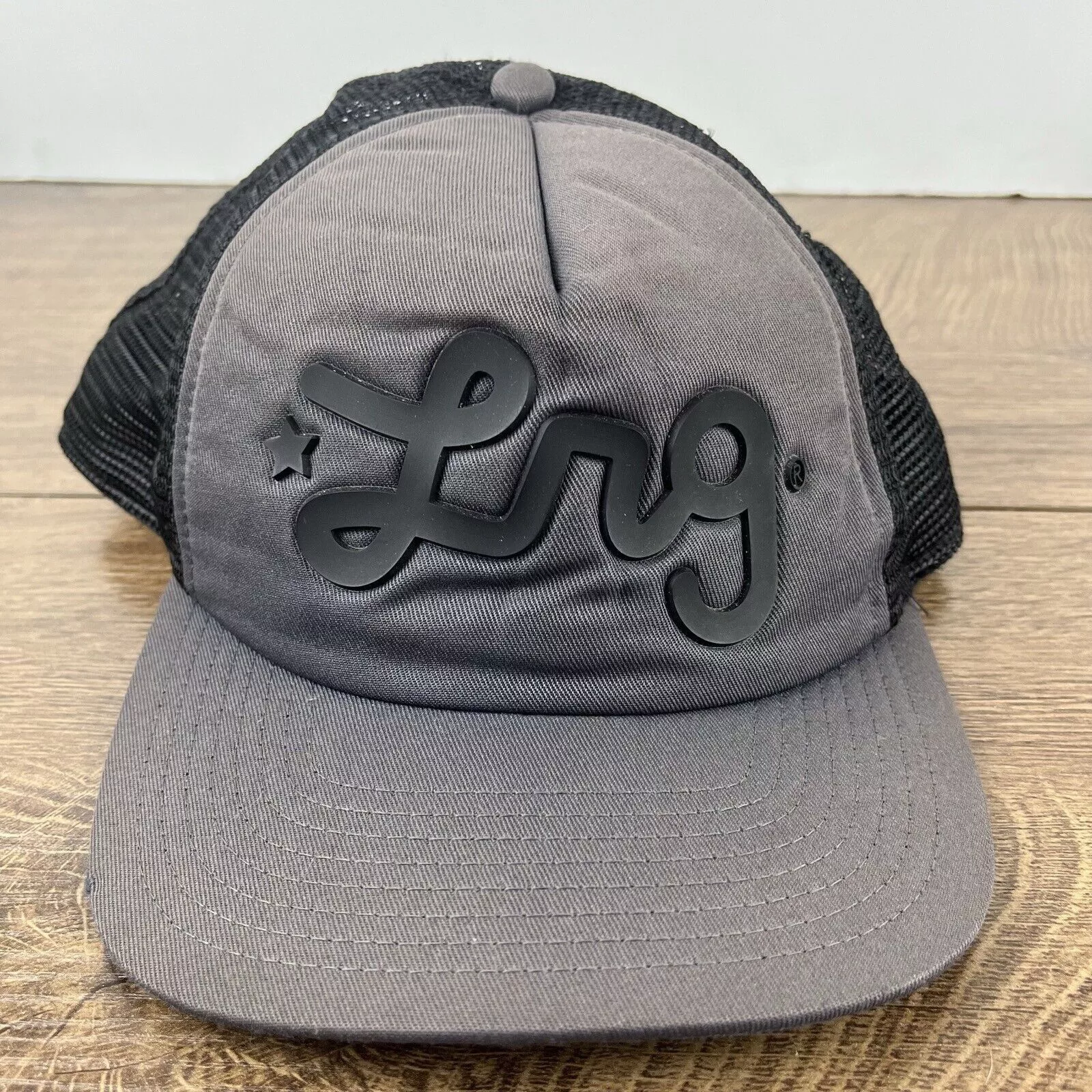 Other Hats Other LNG Snapback Hat LNG Gray Snapback Hat Gray Adjustable Hat A