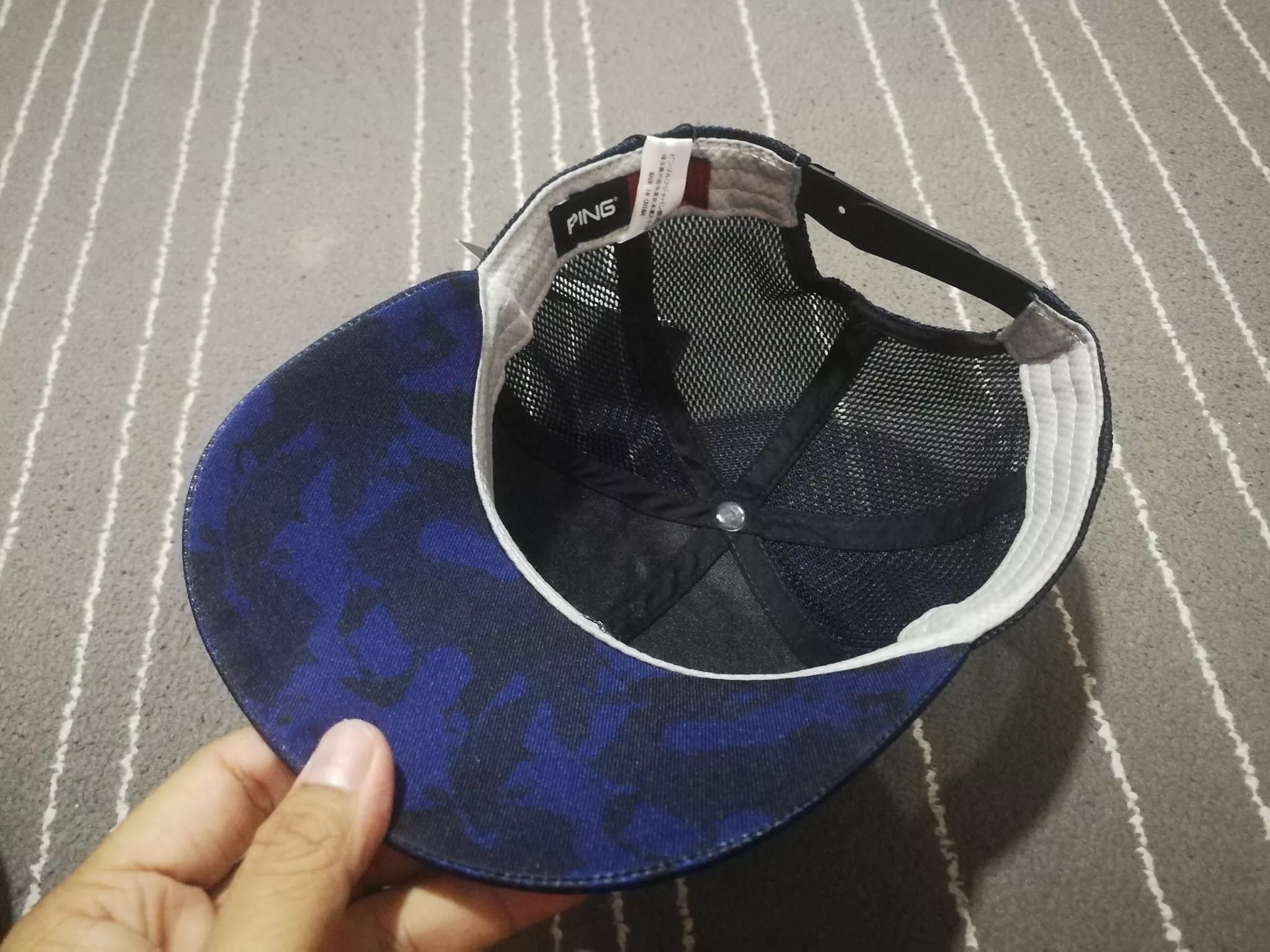 PING Hats PING golf Navy camo new Blue