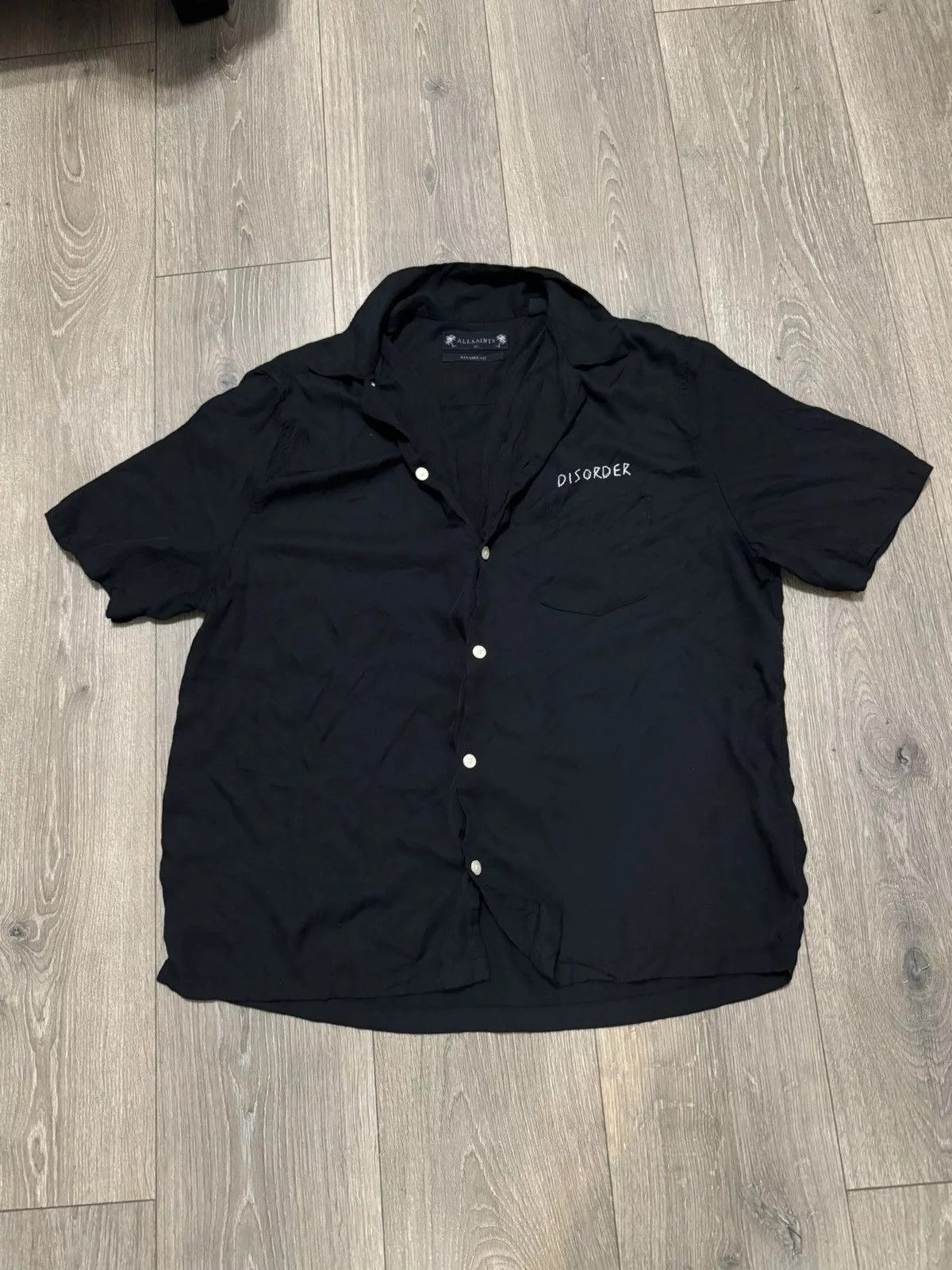 Allsaints Shirts Button Ups Allsaints black disorder button up shirt