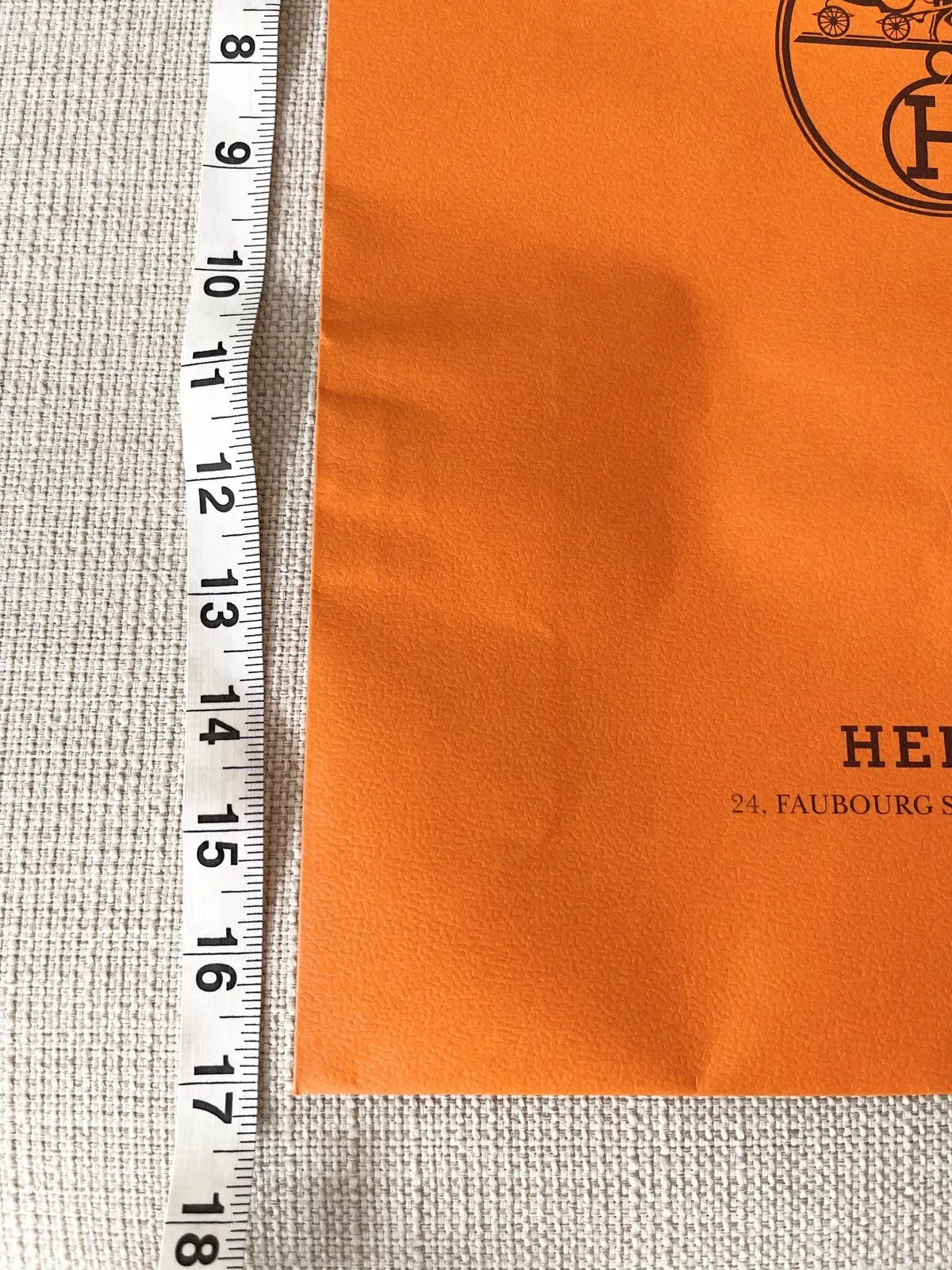 Hermes Bags Luggage Authentic Hermes Orange Medium Shopping Bag
