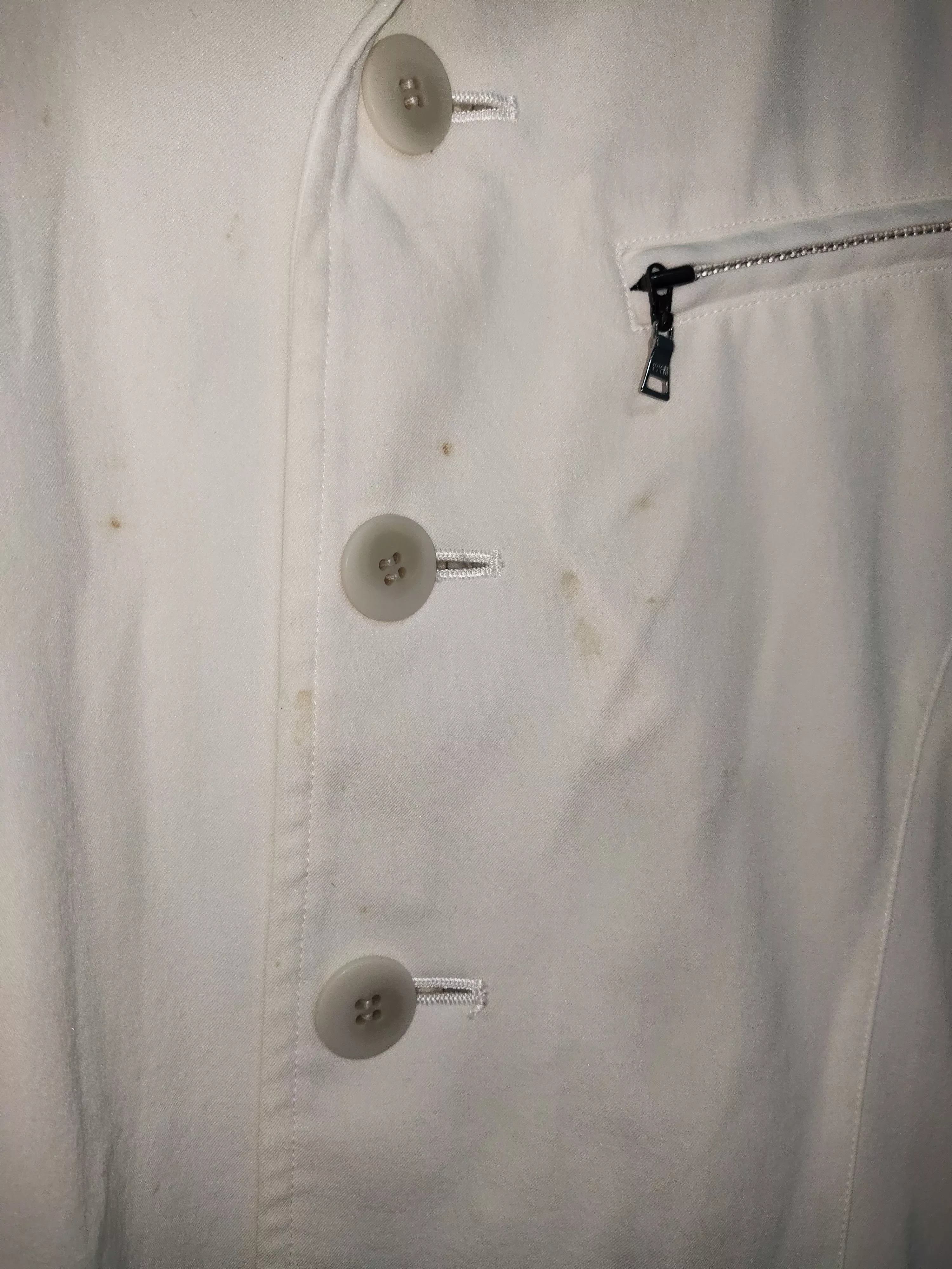 PPFM Light Jackets PPFM White Button Up Jacket