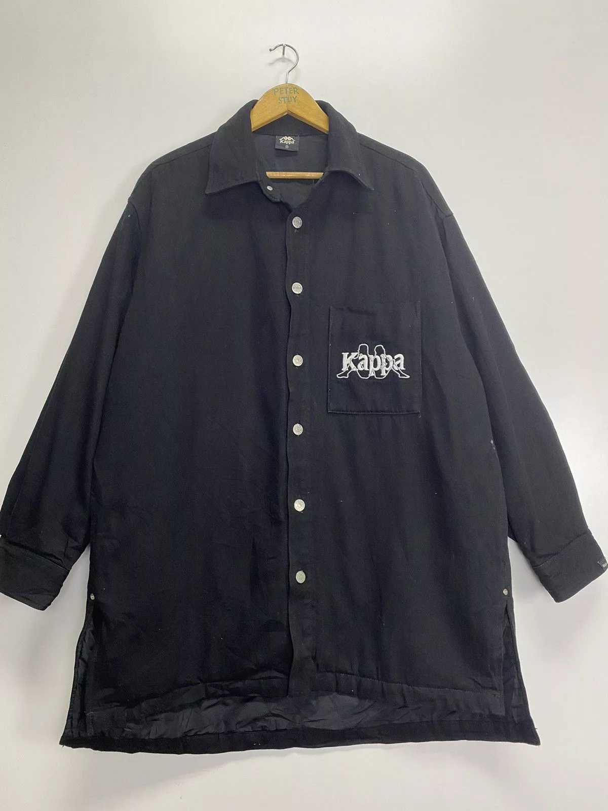 GU Light Jackets GU × Kappa Kappa Button Jacket Black