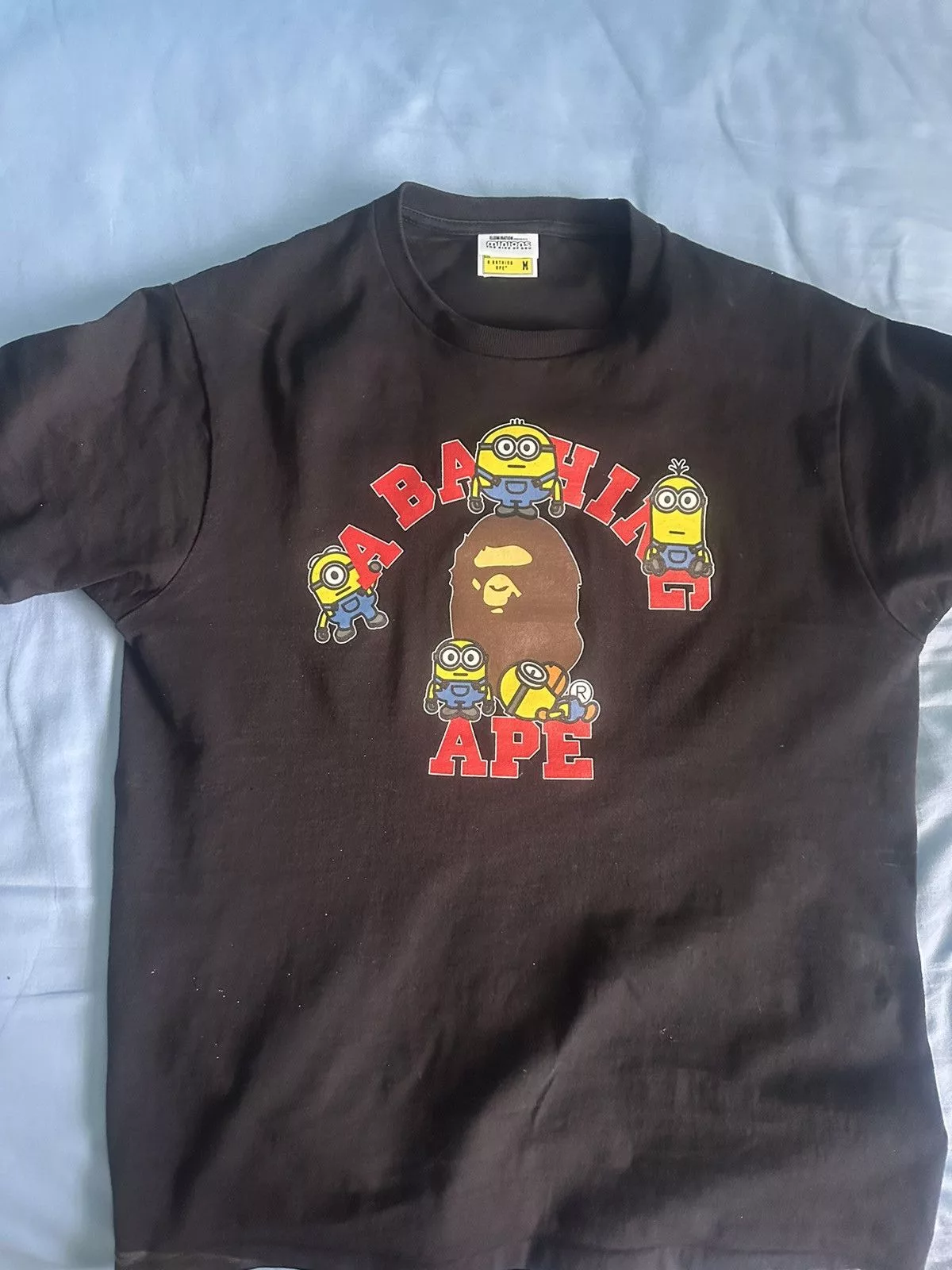 Bape Short Sleeve T Shirts Bape Despicable Minions Tee Black