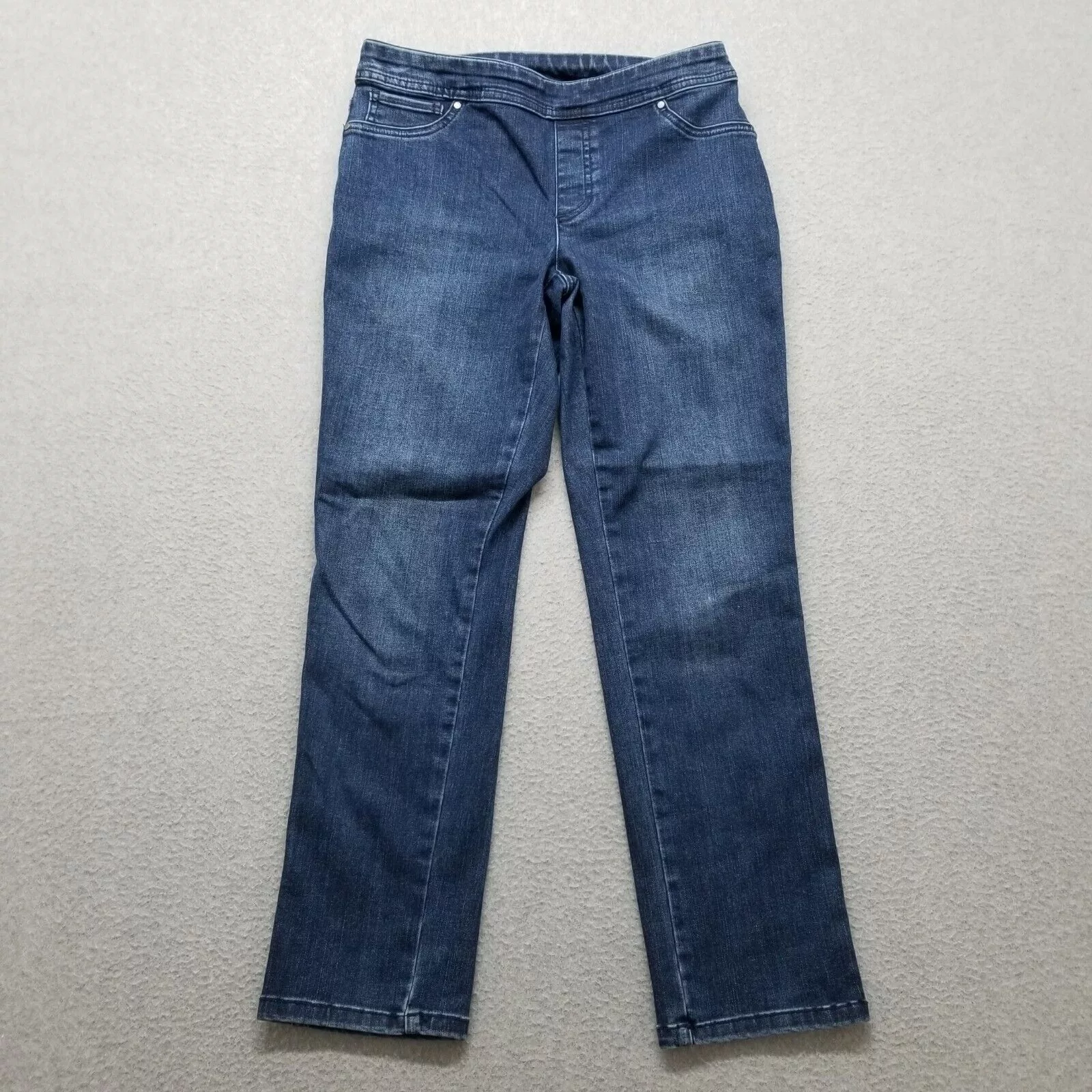Chicos Jeans Womens 00 Blue 28x27 Stretch Ankle Multi
