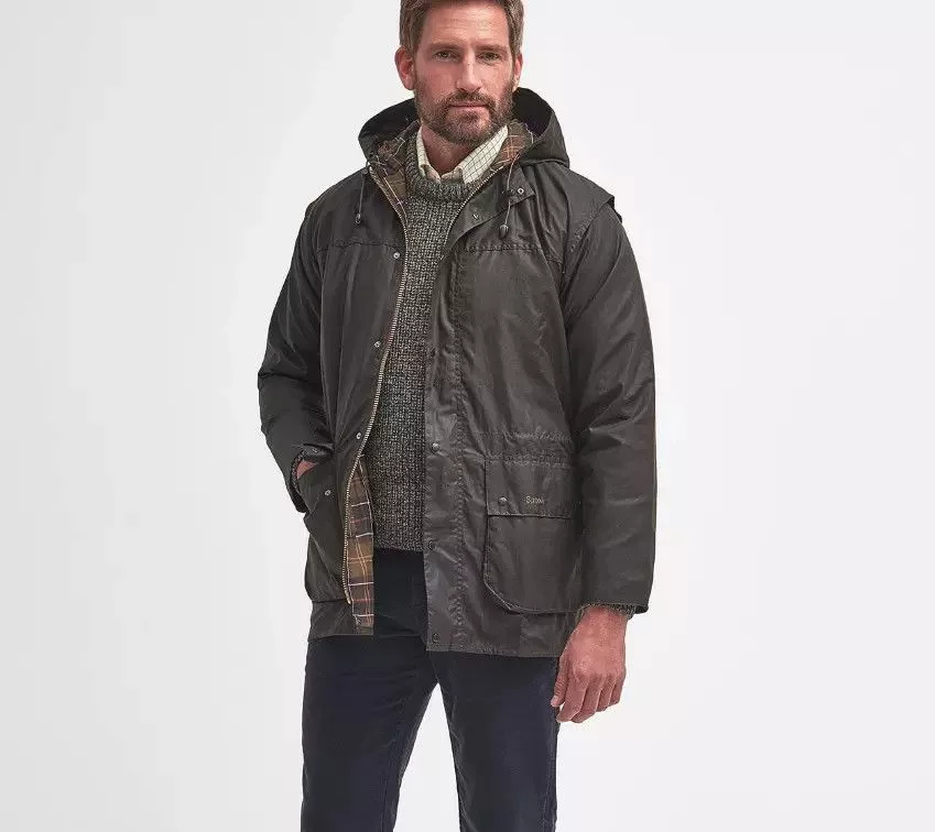 Barbour Light Jackets Barbour Classic Durham Wax Jacket Green