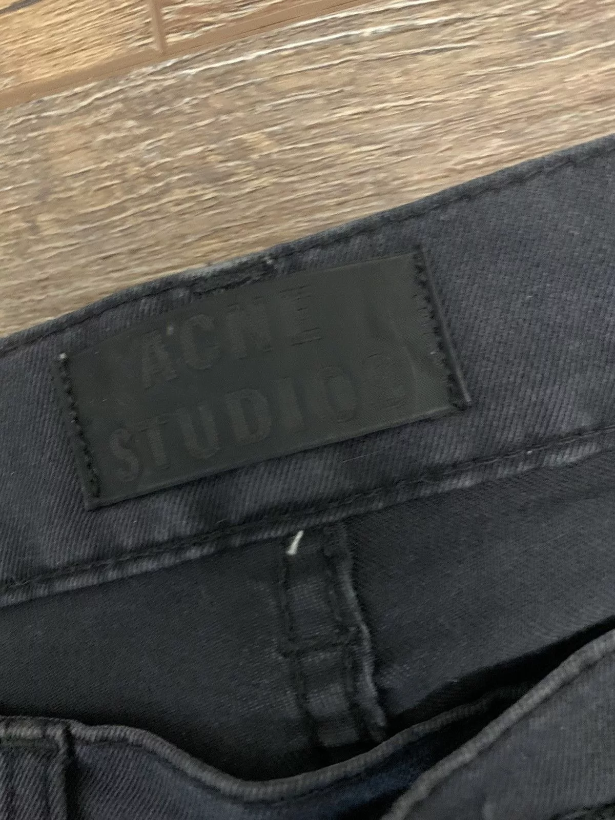 Acne Studios Denim Acne Studios Ace Ups in Navy Blue