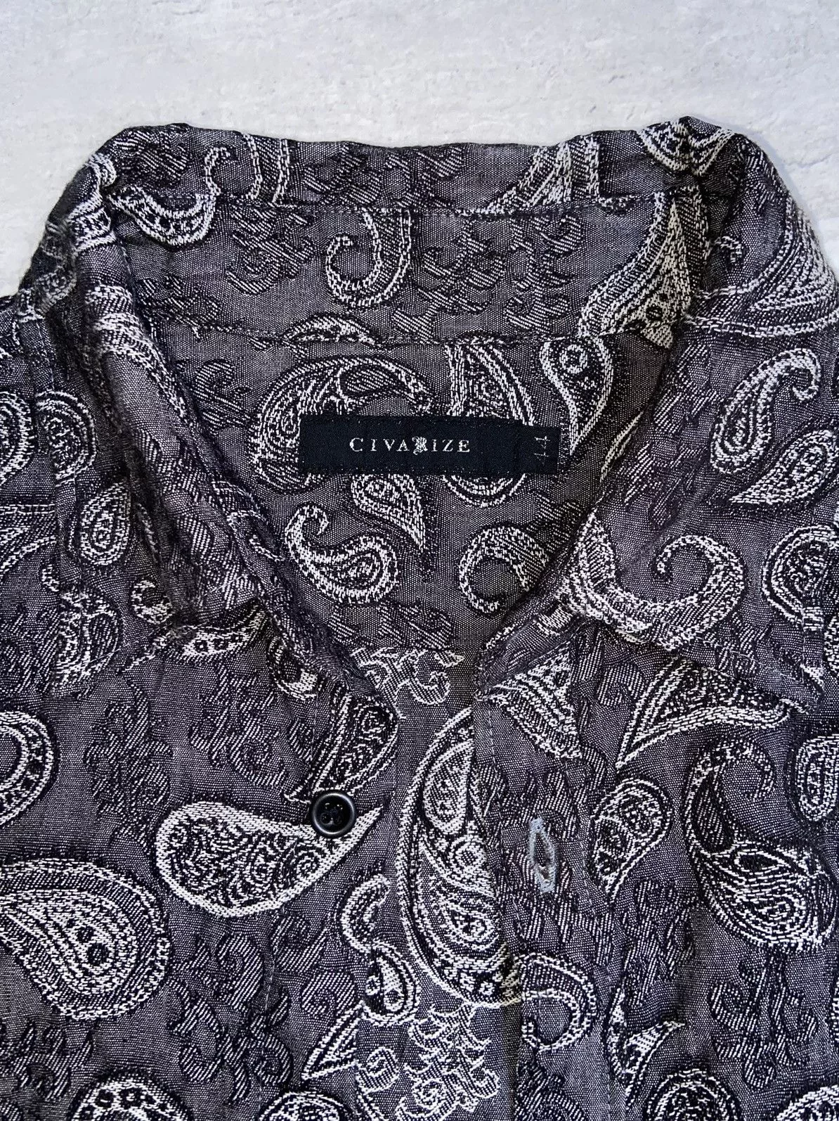 CIVARIZE Shirts Button Ups CIVARIZE Grey Patterned Shirts/Outer Gray