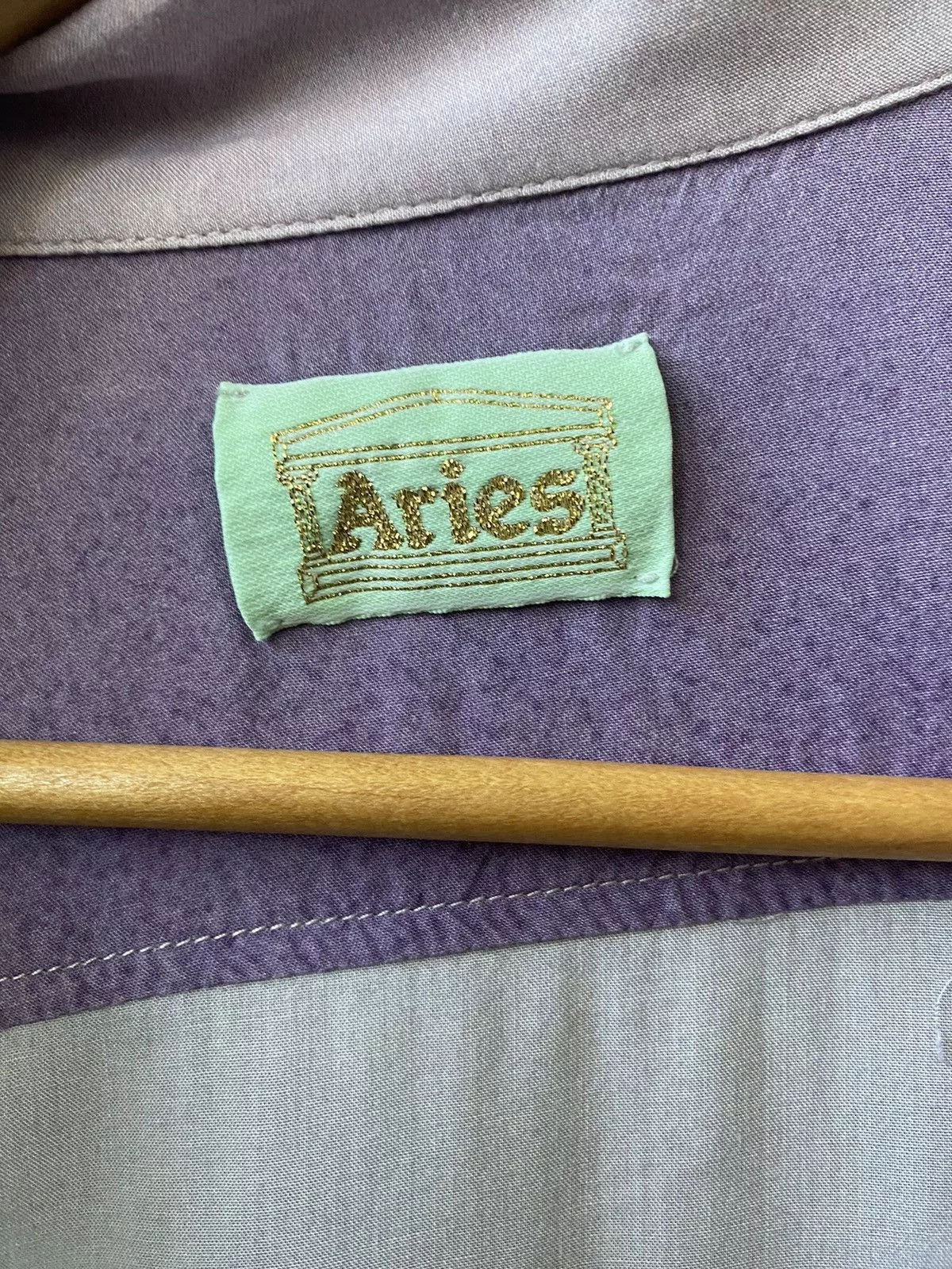 Aries Shirts Button Ups Aries Stonehenge Shirt Purple