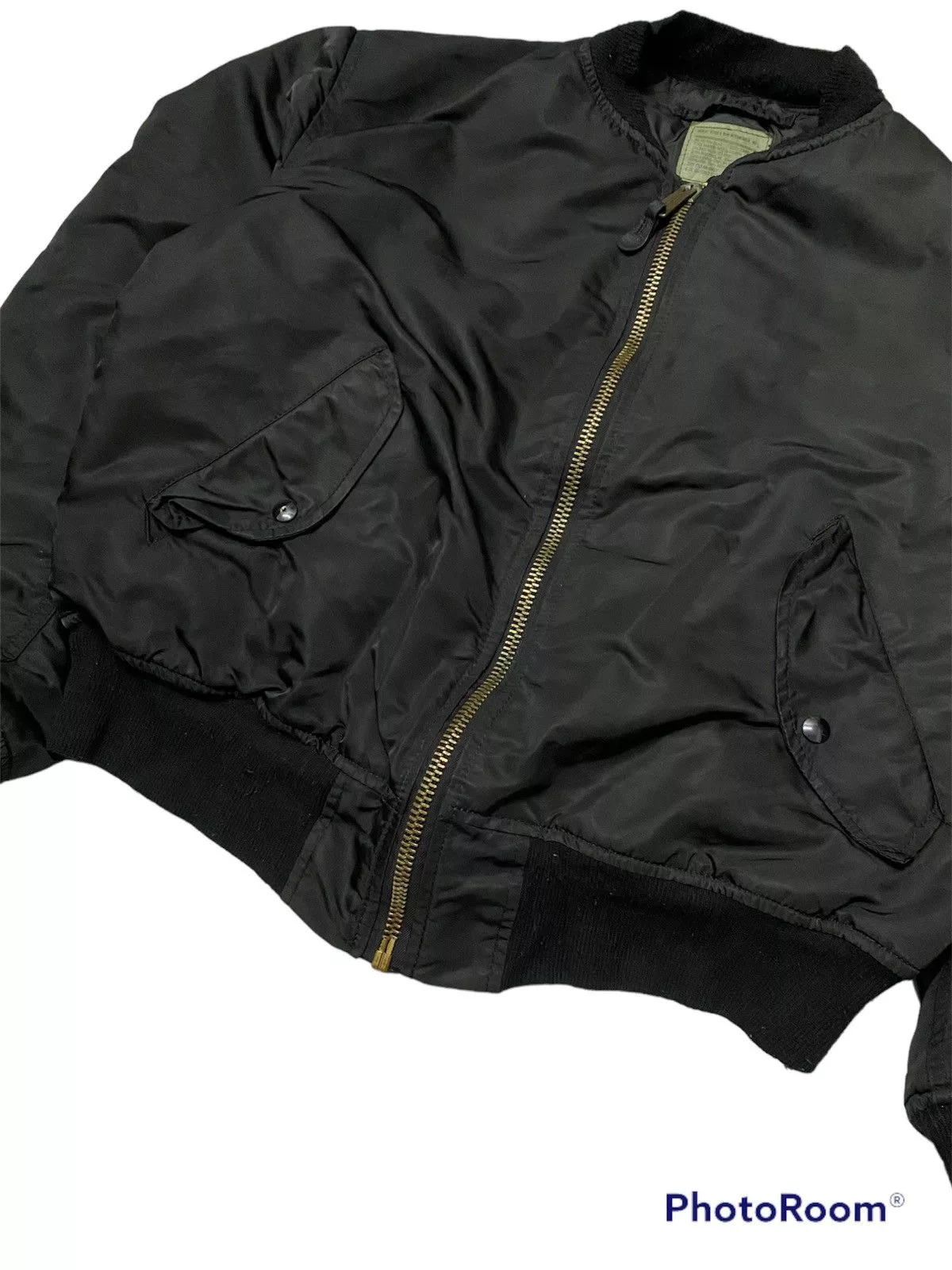 Alpha Industries Bombers Alpha Industries × Vintage Alpha Industries Bomber Jacket MA-1 Black