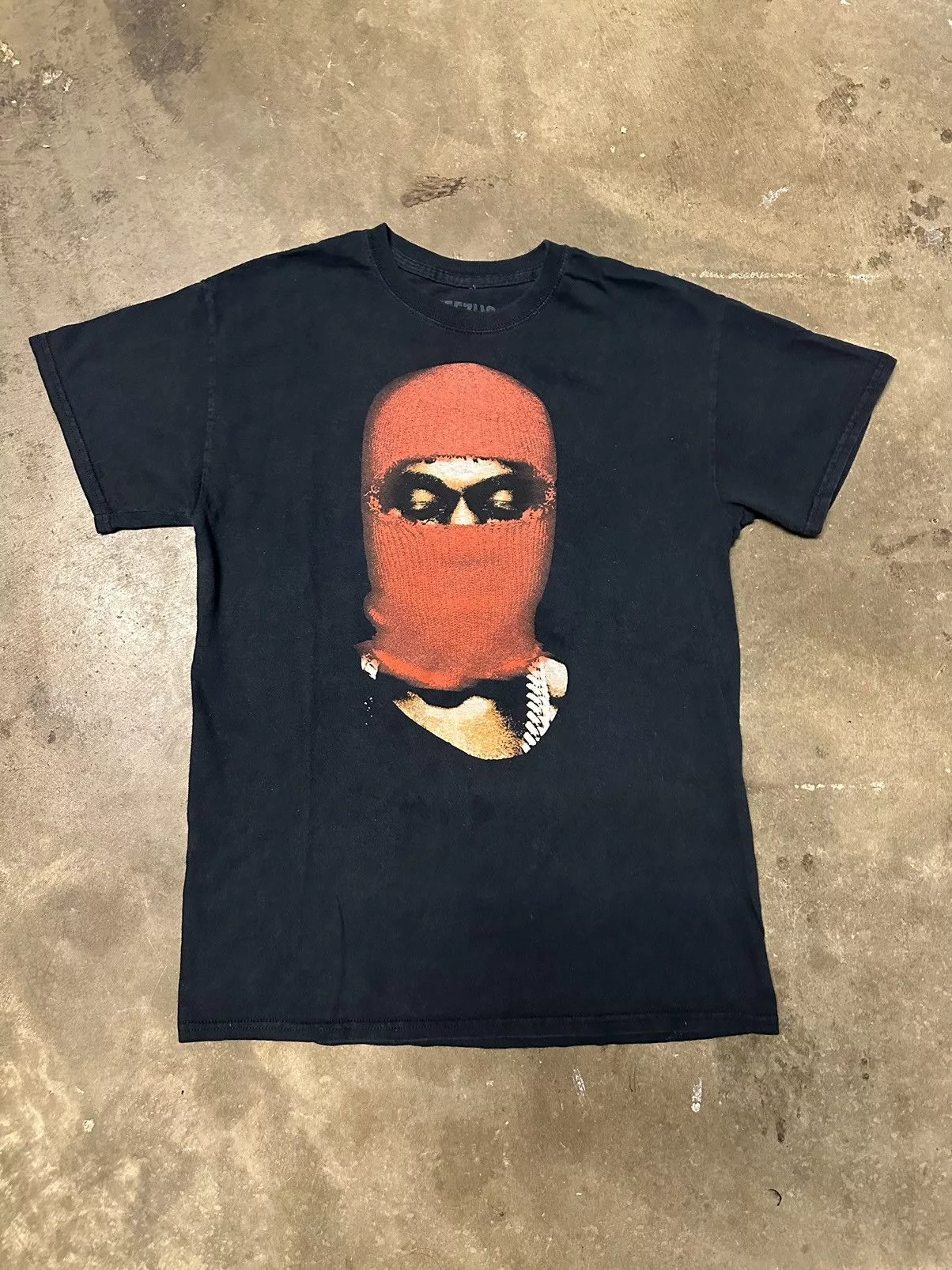 Yeezy Short Sleeve T Shirts Yeezy Yeezus Ski Mask Merch Tour Shirt Black