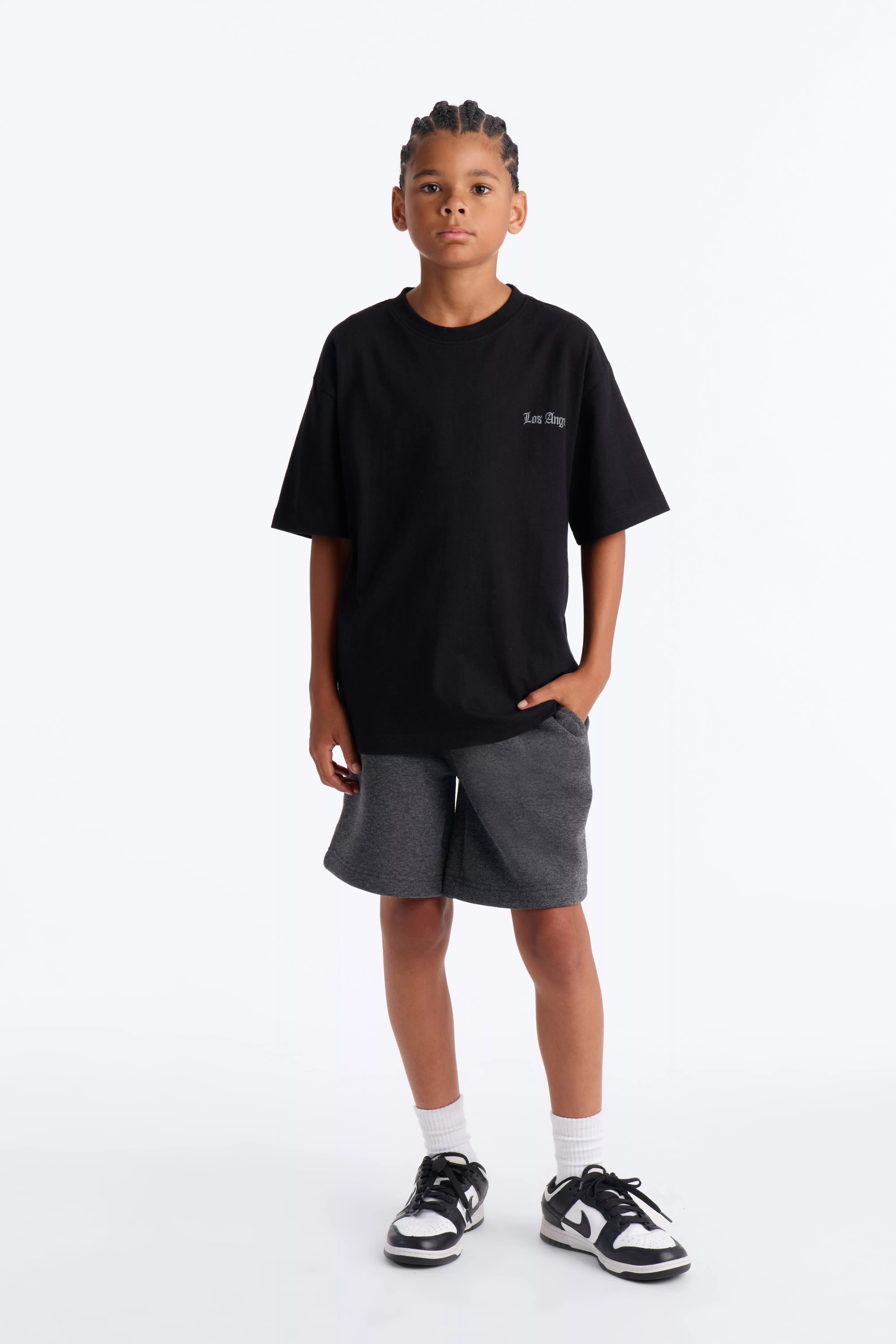 Mini Tyson Sweatshort - Charcoal