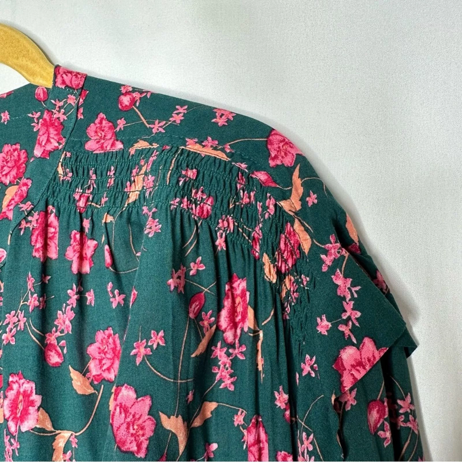 Free People Mini Dresses FREE PEOPLE Flower Fields Mini Dress in Size XS Green