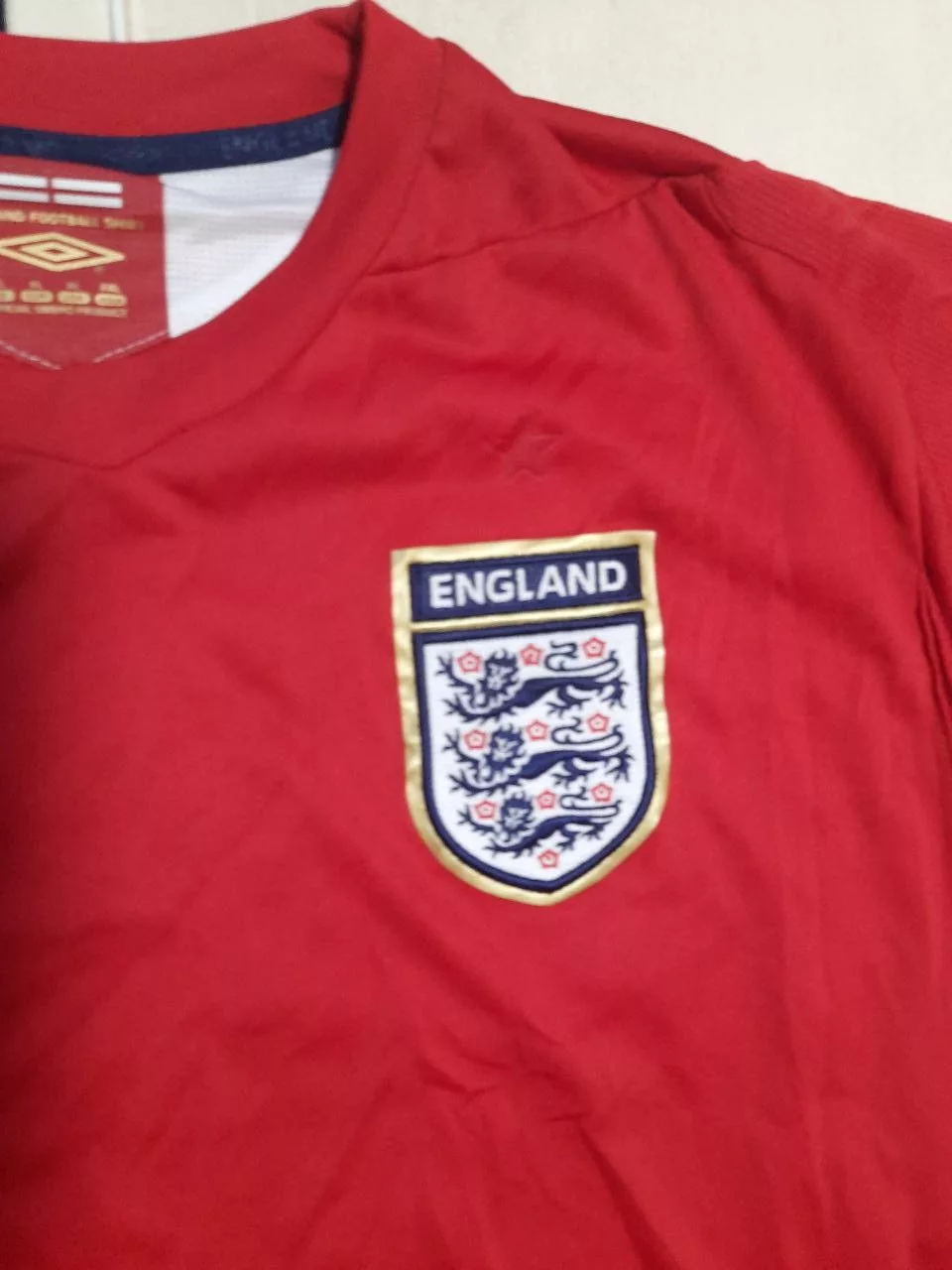 Umbro Jerseys Umbro England Jersey 2006-2008 Red