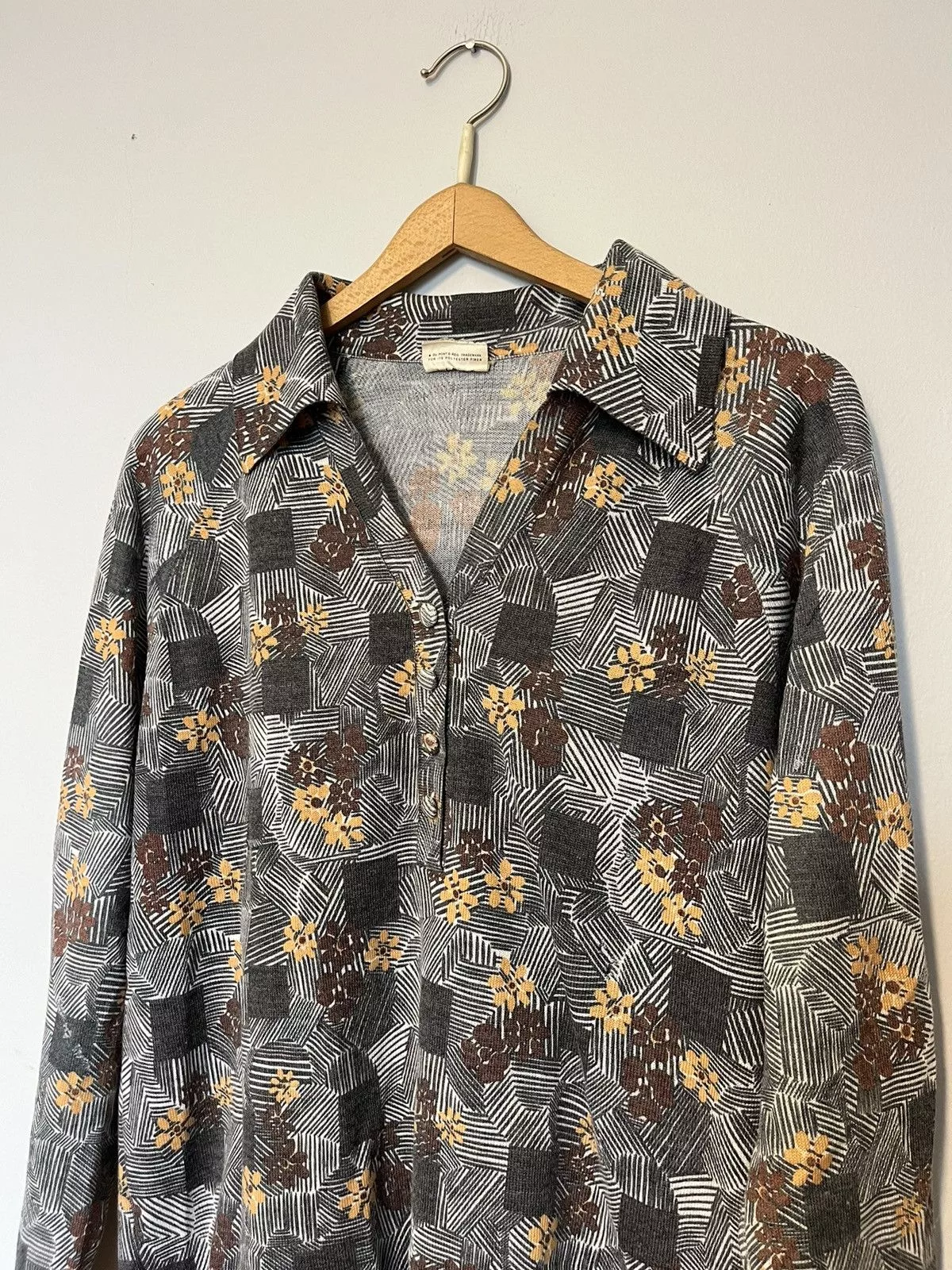 Japanese Brand Button Ups Japanese Brand Unknown Designer button top Gray