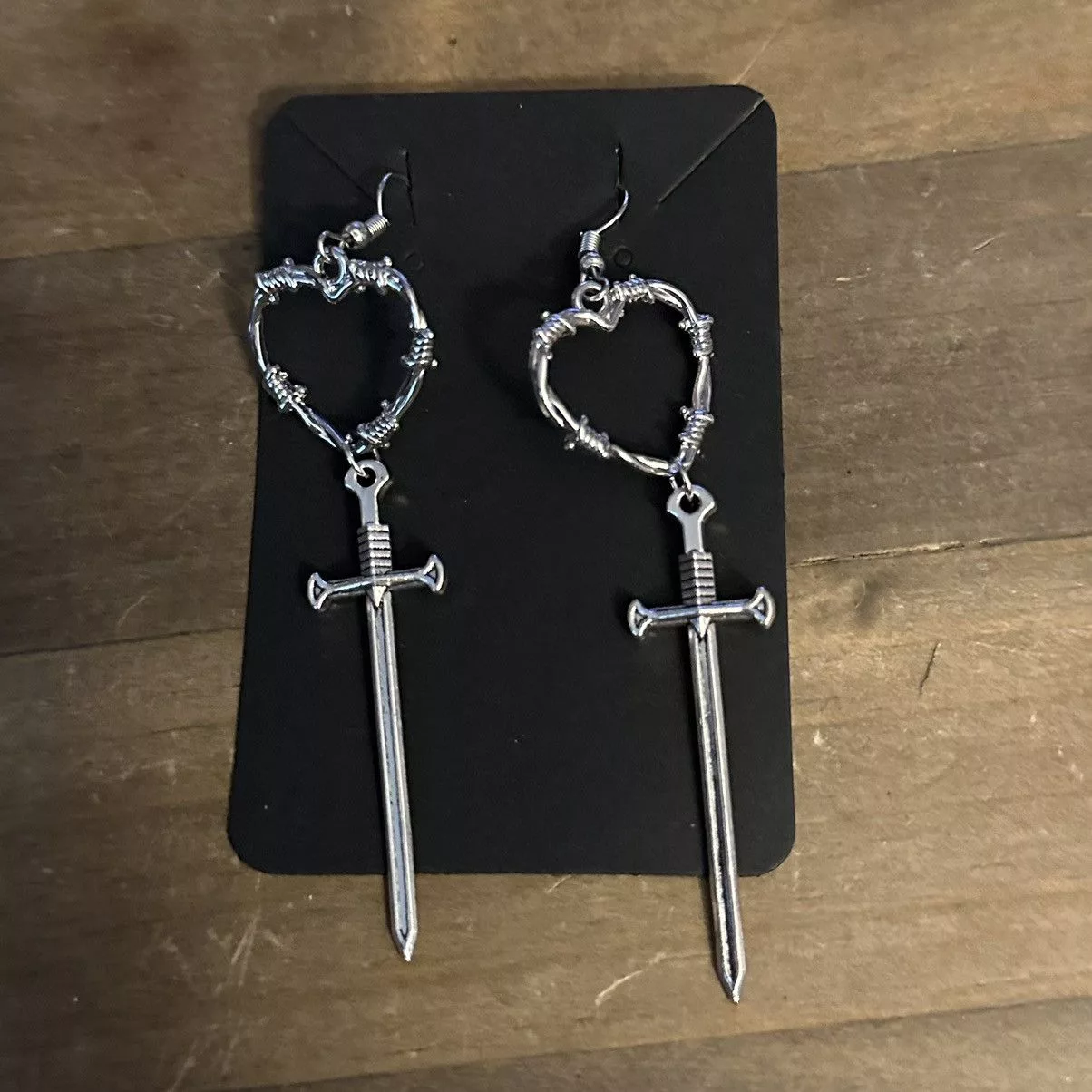Other Earrings Other Sword dangle earrings Silver