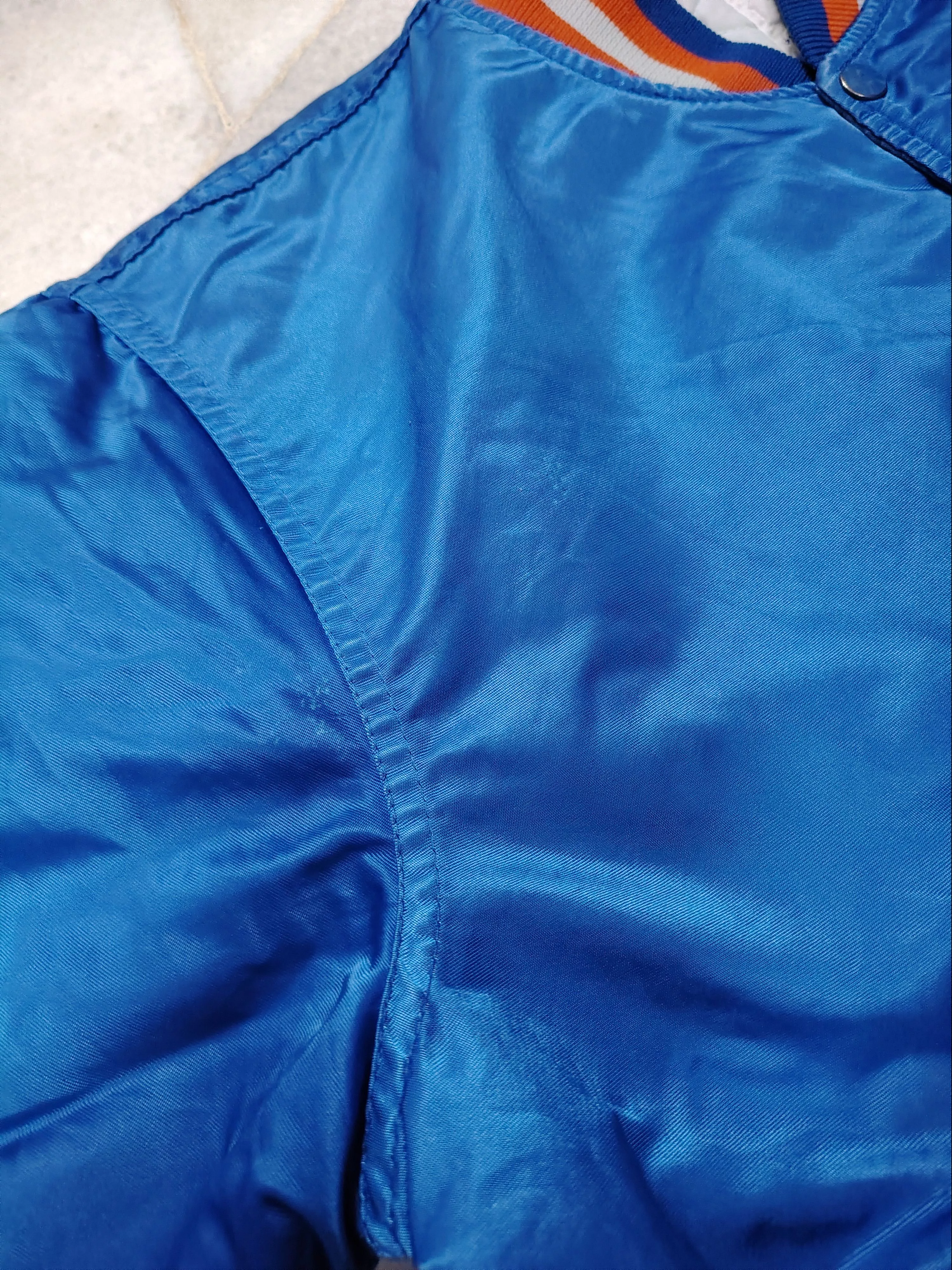 NBA Bombers NBA × Starter × Vintage Vintage Starter Cleveland Cavaliers Satin Jacket NBA Blue