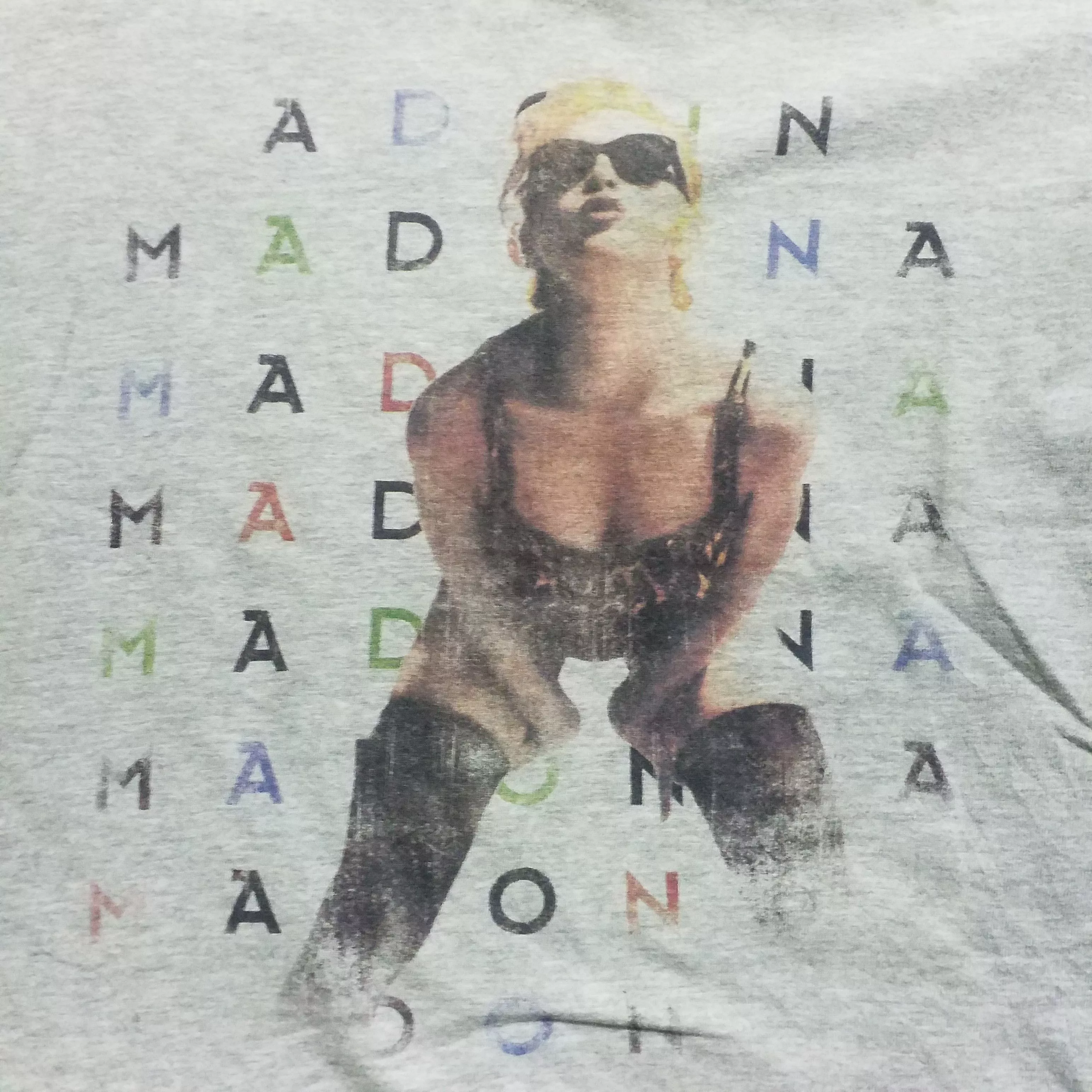 Uniqlo Short Sleeve T Shirts Uniqlo MADONNA VINTAGE Y2K V NECK SHIRT Gray