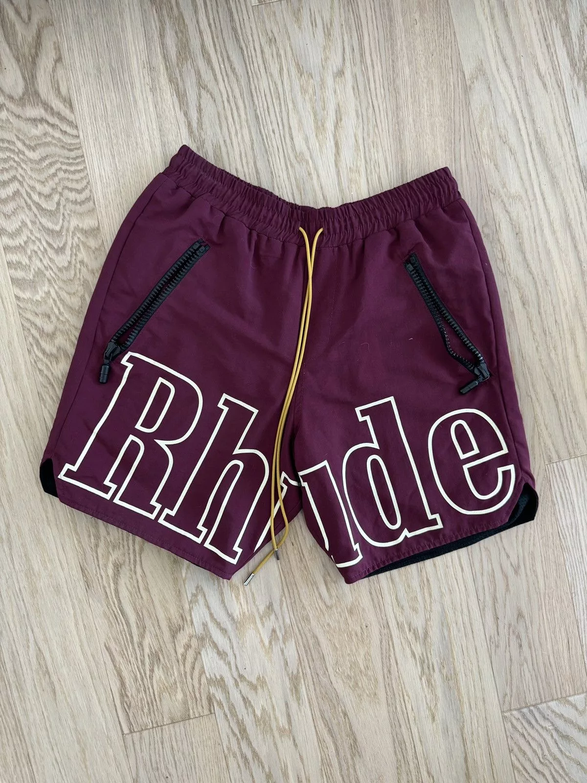 Rhude Shorts Rhude Drawstring Logo Shorts Red