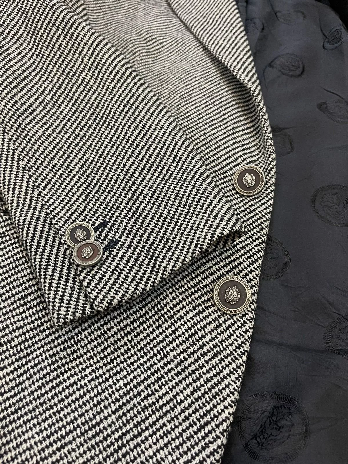 Versace Blazers Versace × Versus Versace × Vintage Versus Gianni Versace Button Blazer Size L Black