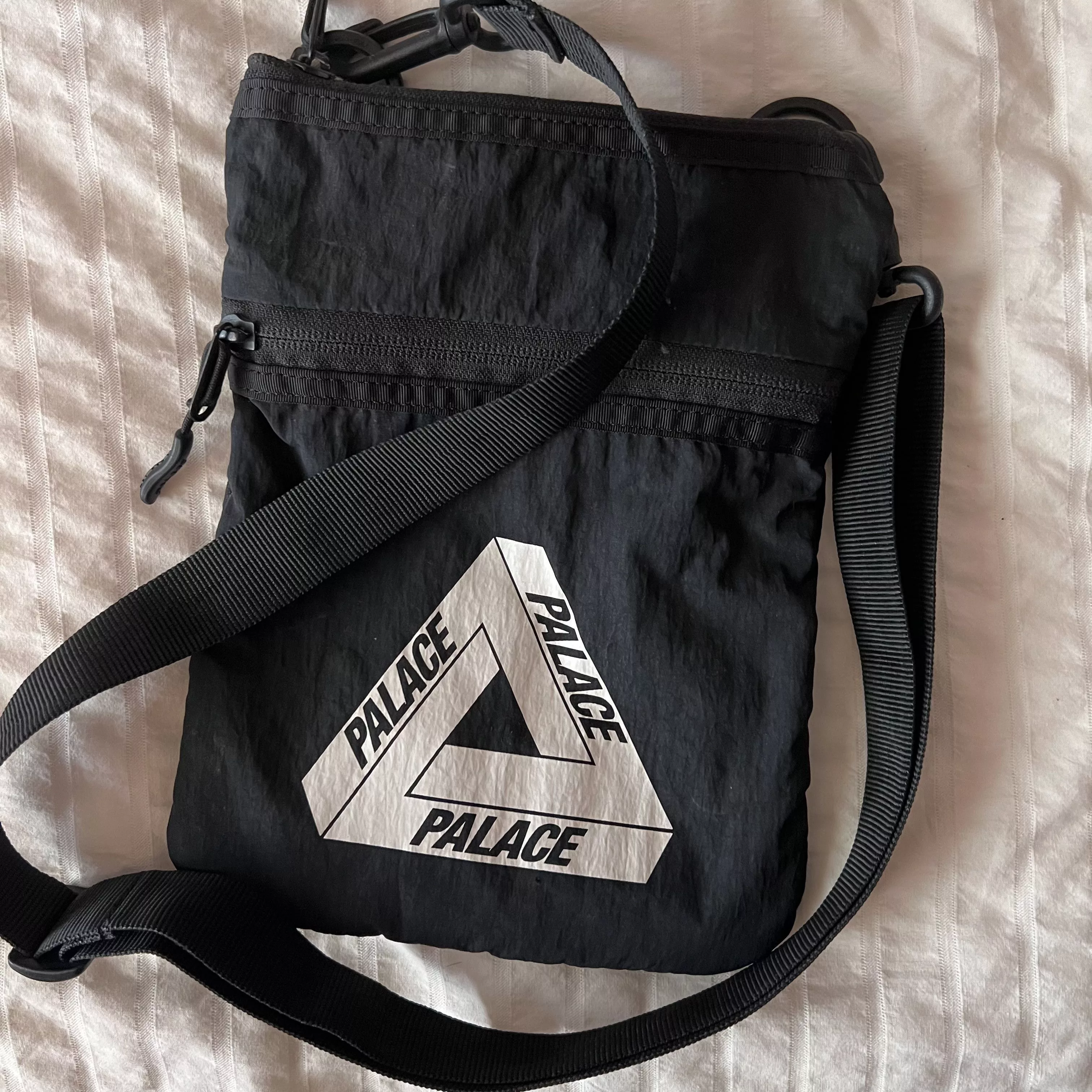 Palace Bags Luggage Palace Skateboards Black Flat Sack/Shoulder Bag Gray