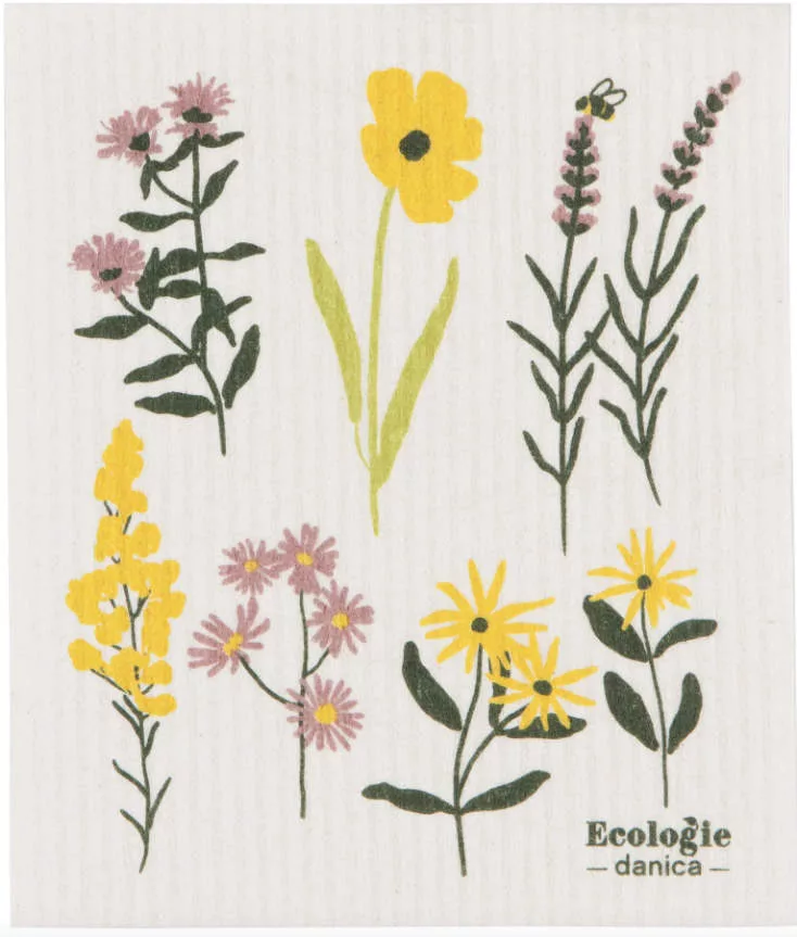 Swedish Dishcloth Bees & Blooms