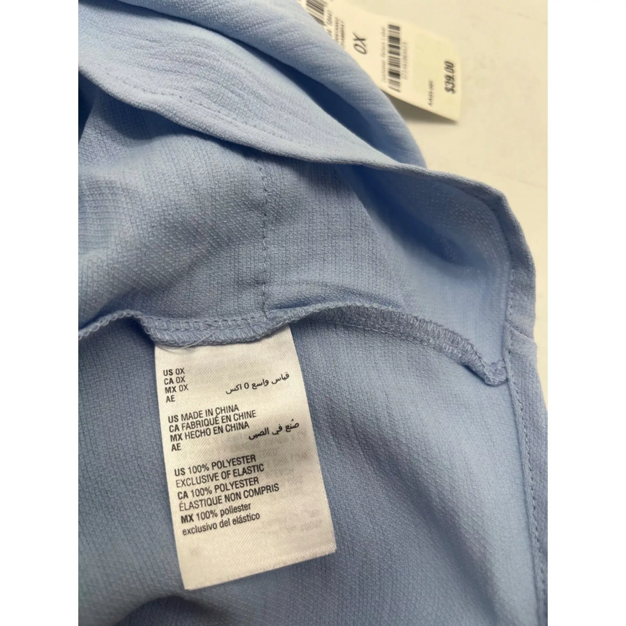 Other Crop Tops Other And Now This Plus Size Tie-Back Crop Top, Chambray Blue, OX Streetwear