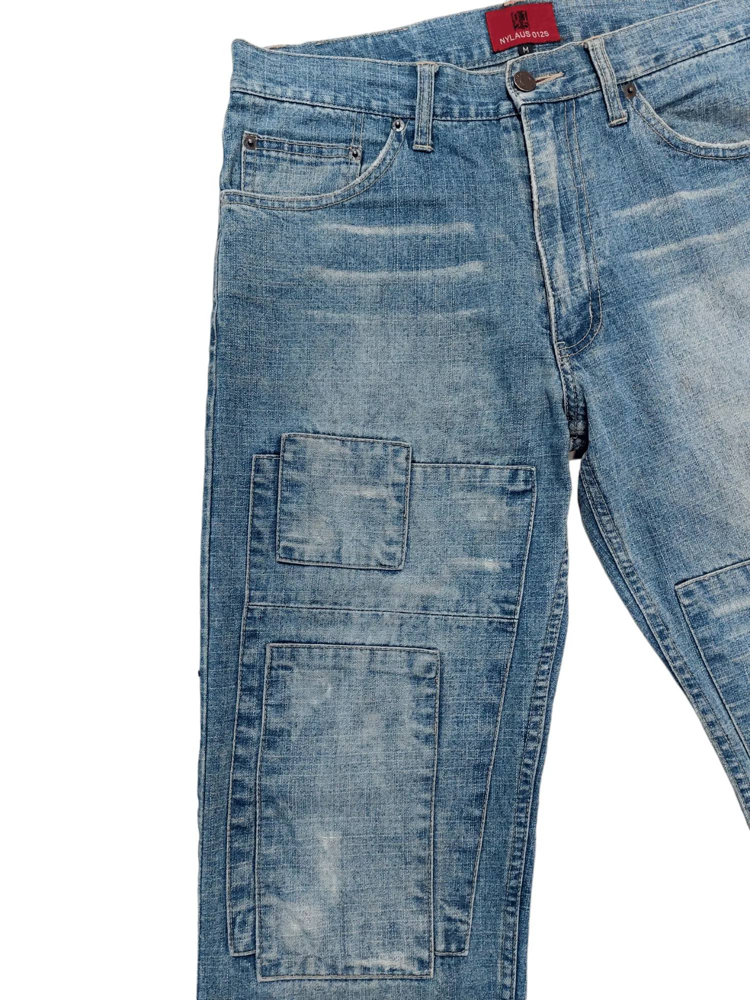 Designer Denim Designer × If Six Was Nine Nylaus 0125 Patchwork Denim Blue