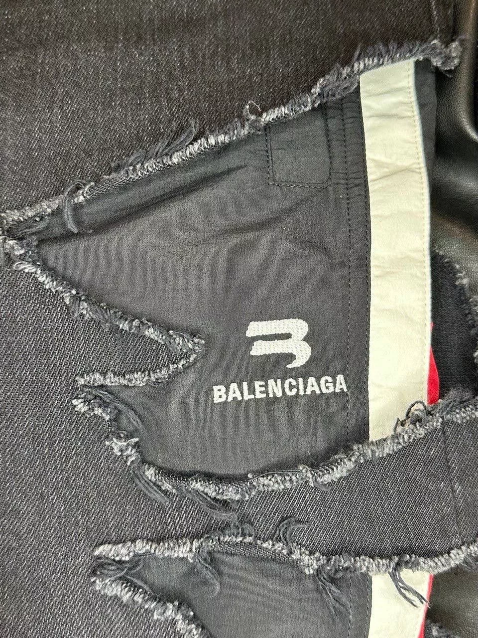 Balenciaga Denim balenciaga distressed denim slashed Black