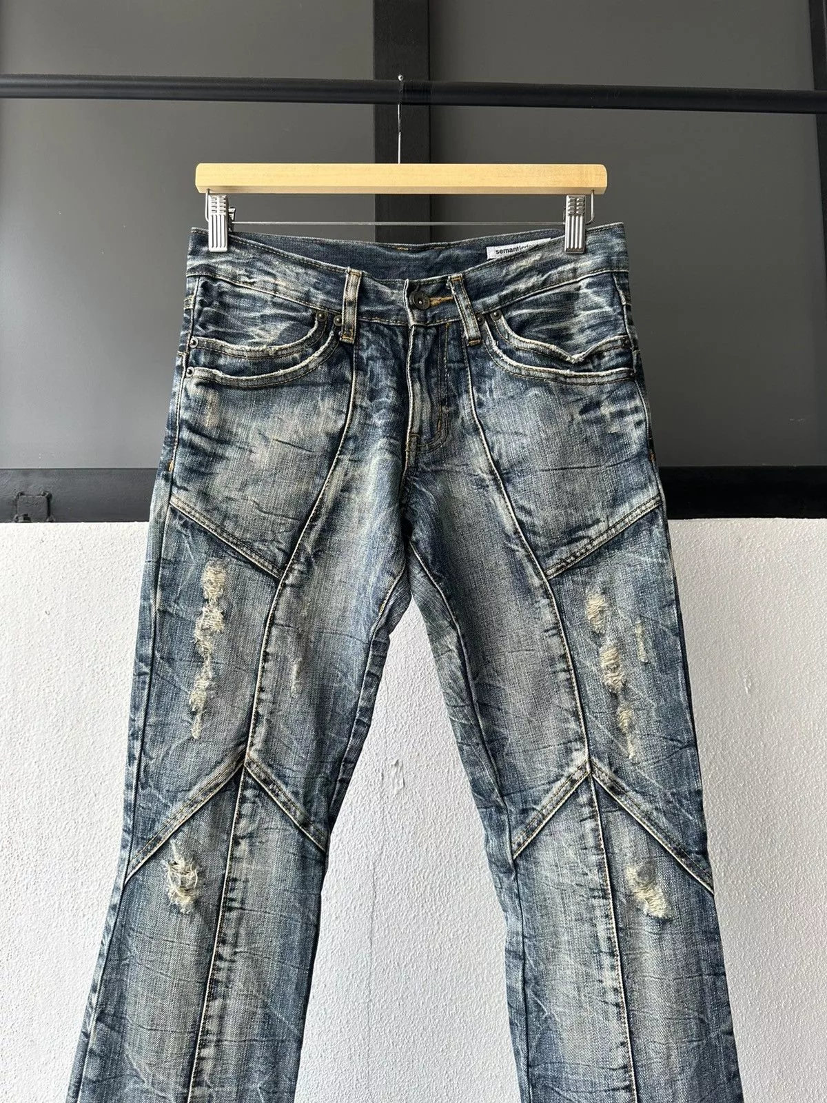 semanticdesign Denim Early 00’s Semanticdesign mudmax paneled jeans Multi Avant-Garde