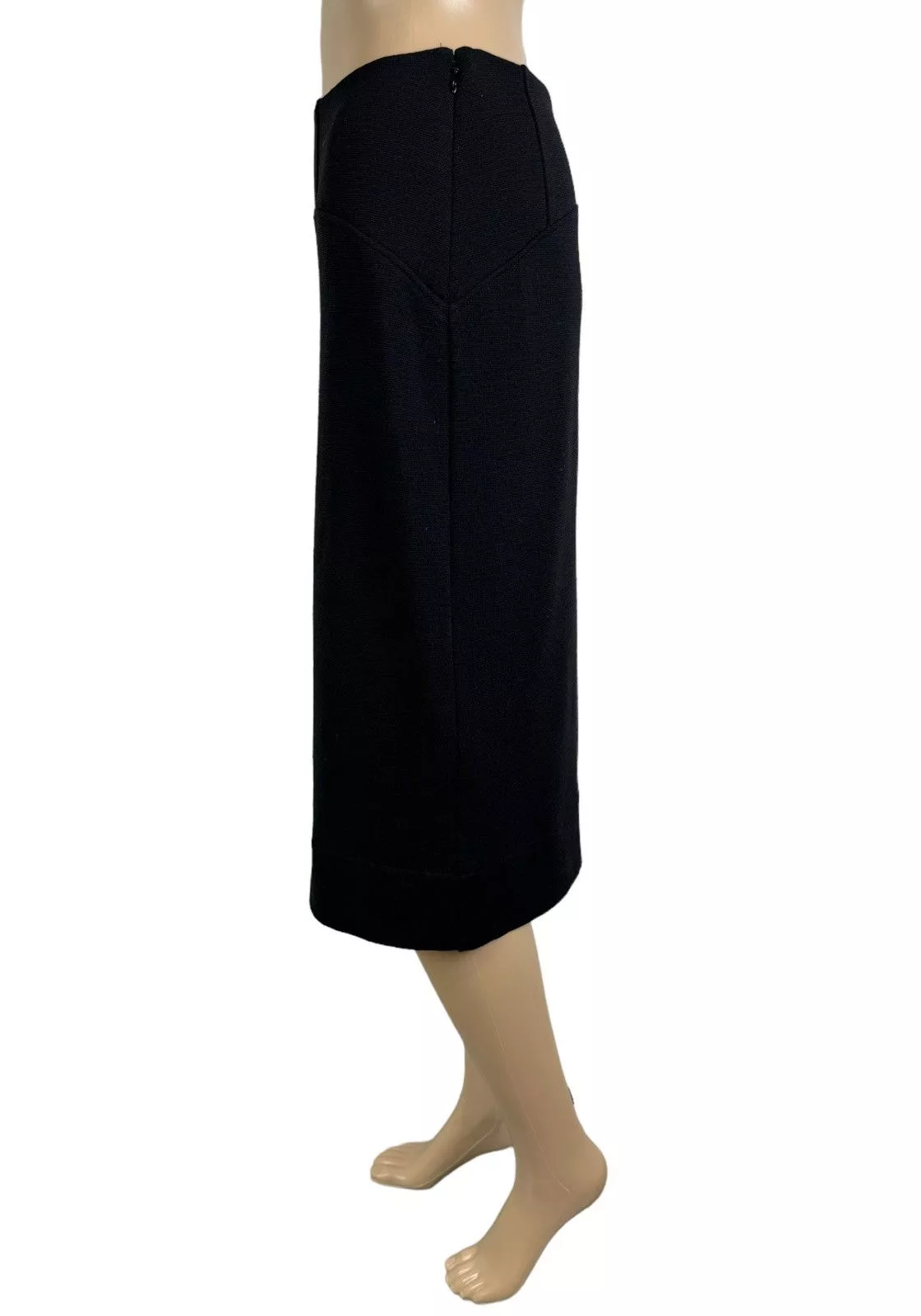 Givenchy Midi Skirts Givenchy Paris Wool Midi Pencil Skirt size M Black