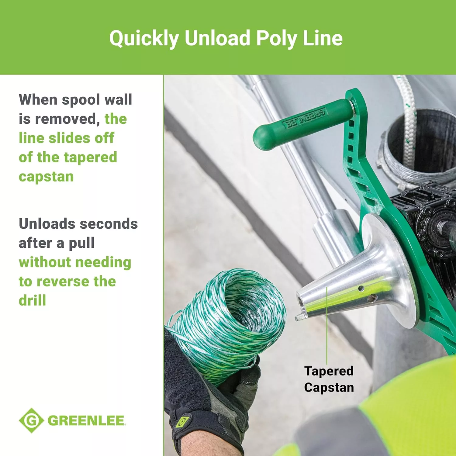 Greenlee G1 Versi-Tugger Handheld 1,000-lb. Electrical Cable Puller, 1/2 - 4""