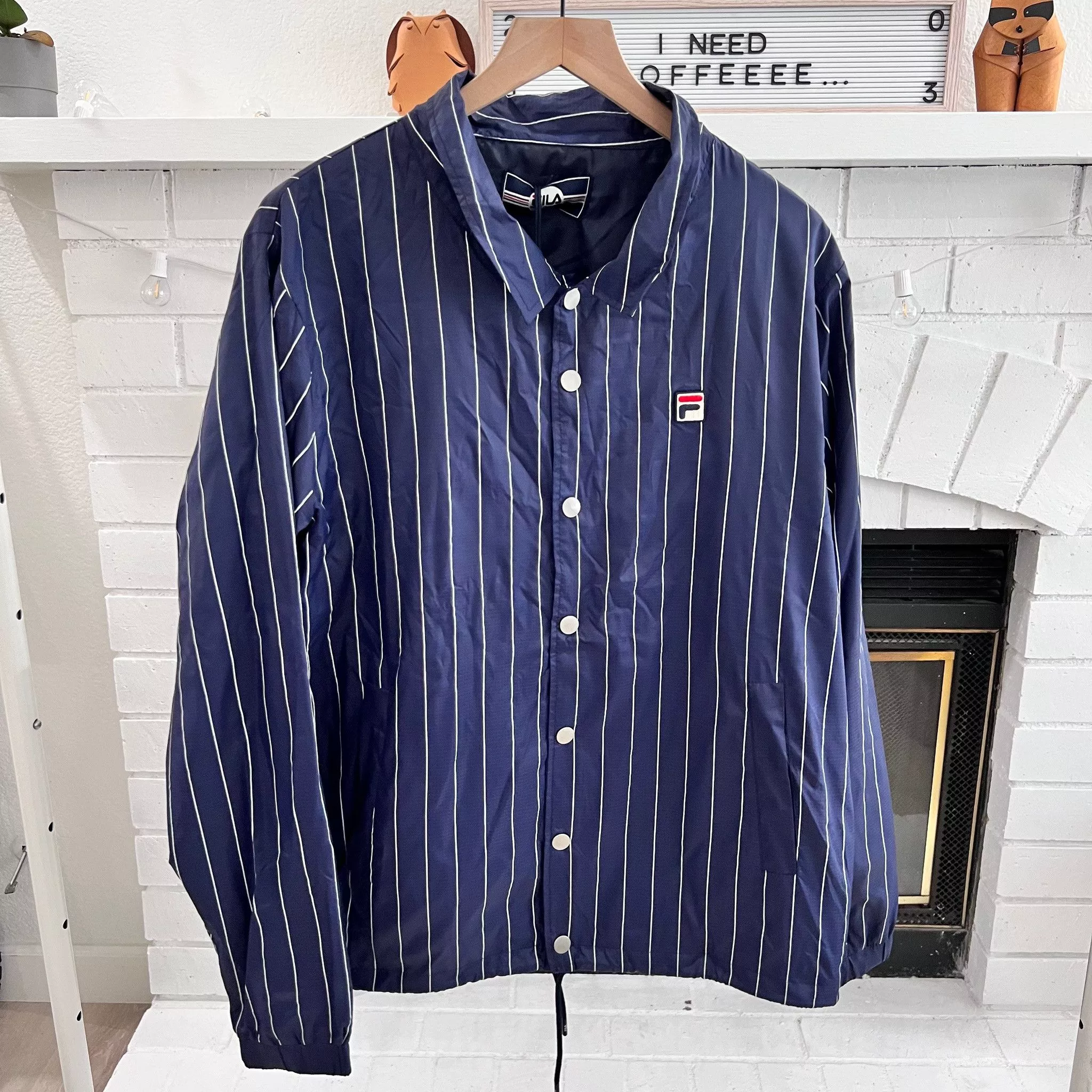 Fila Light Jackets Fila Stripe Logo Coach Jacket Multi